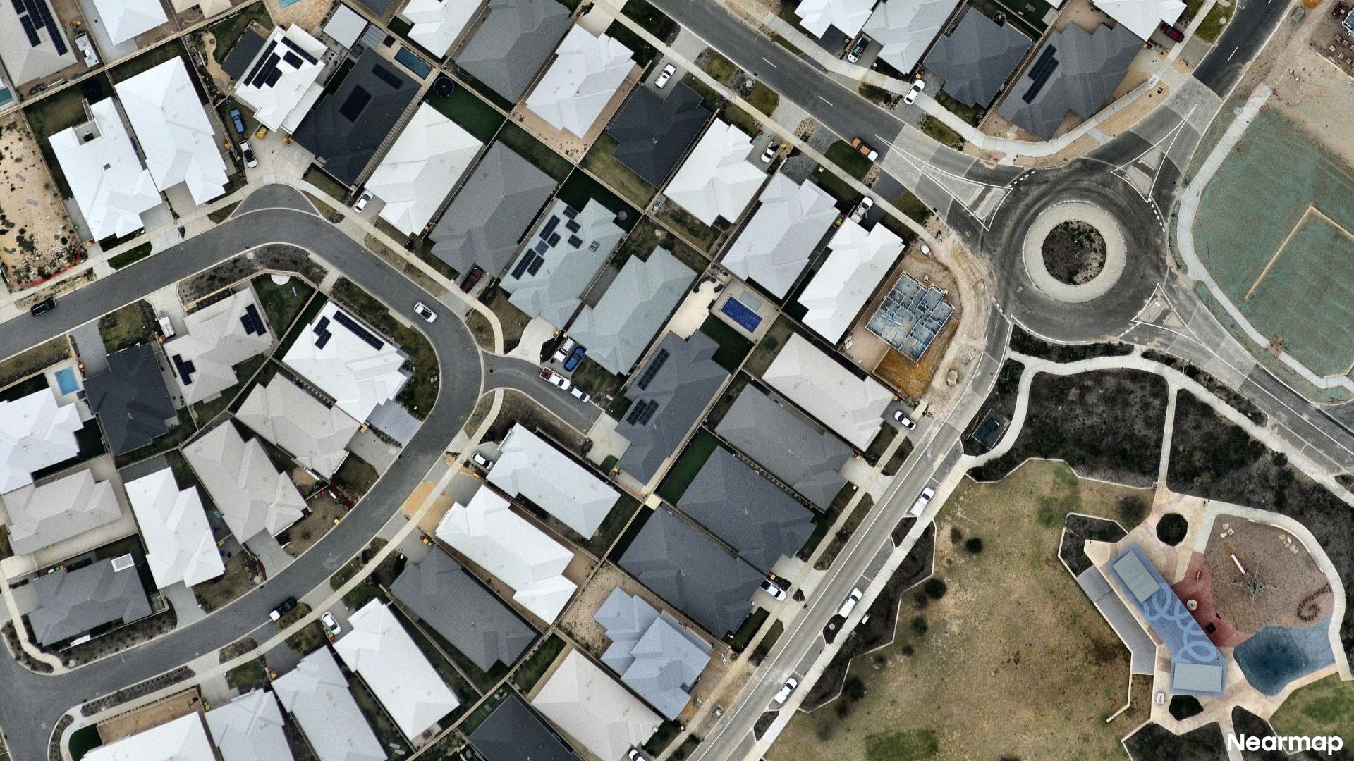 Vertical aerial view