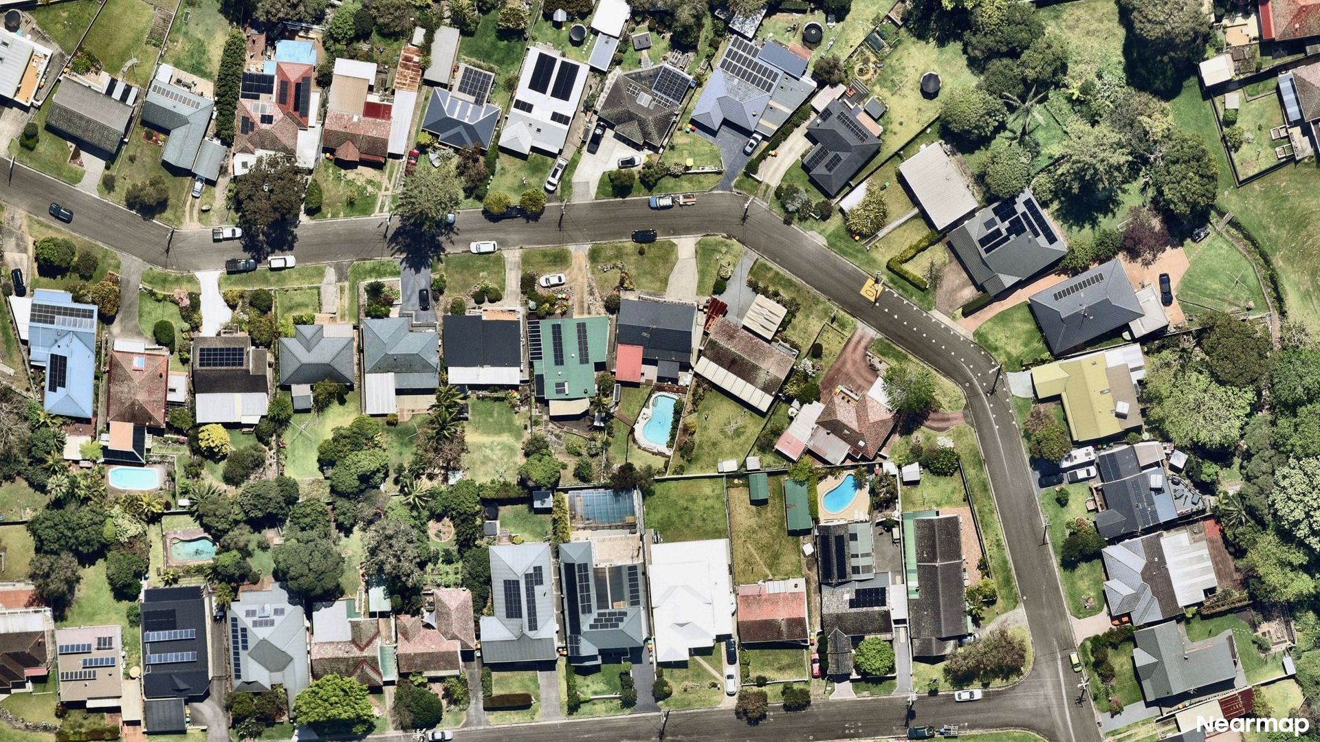 Vertical aerial view
