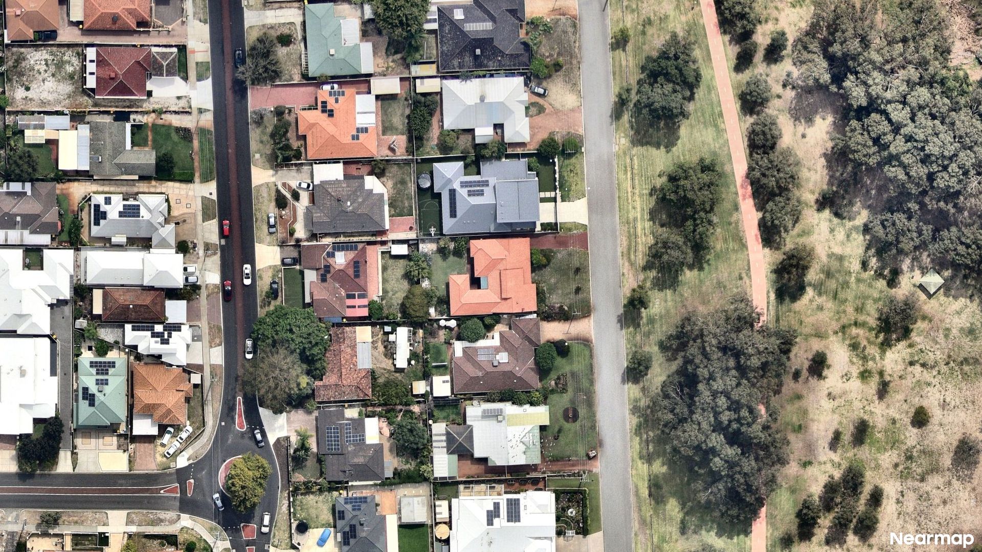Vertical aerial view