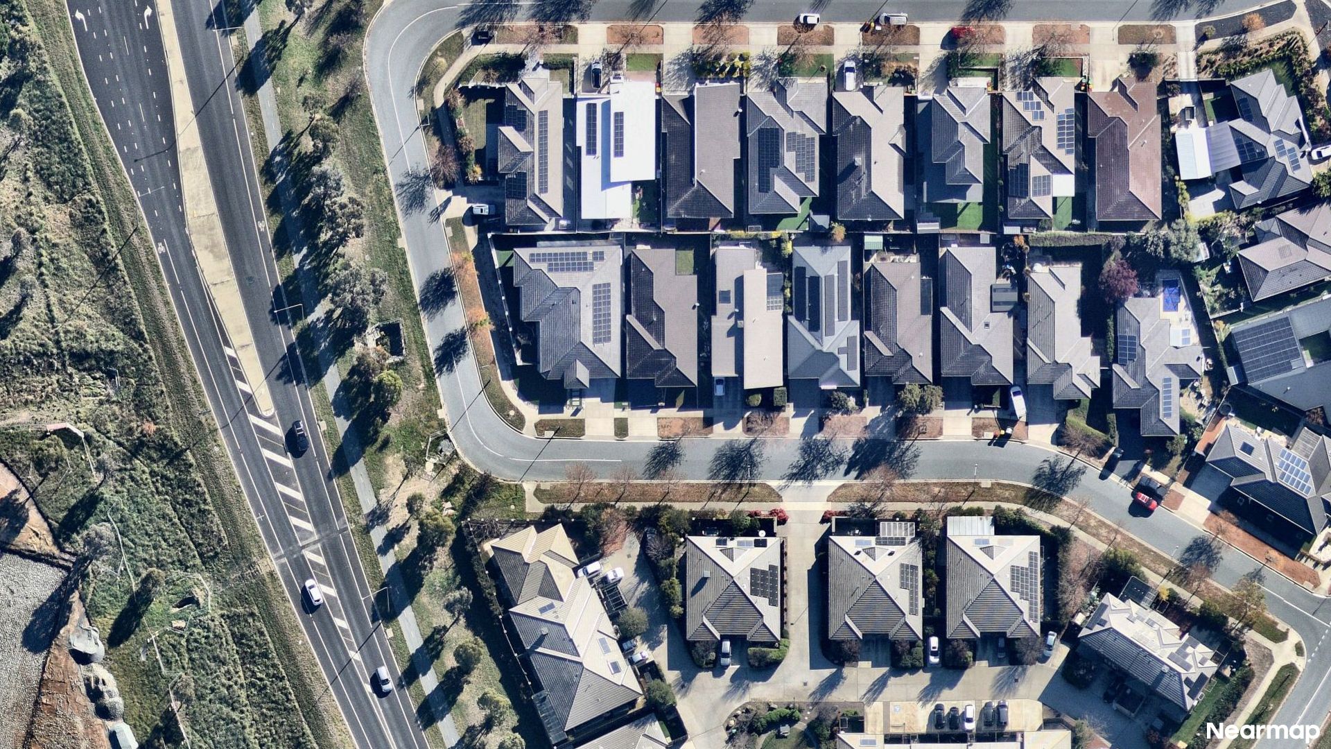 Vertical aerial view