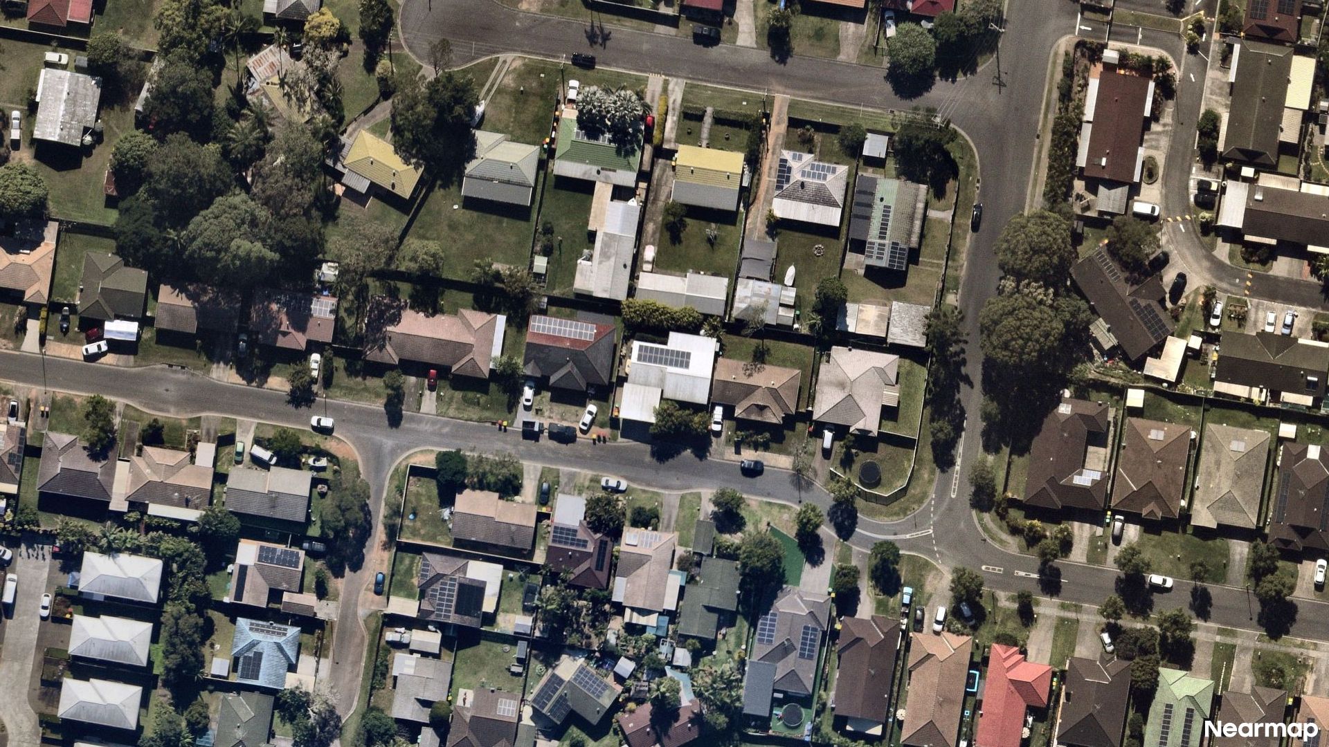 Vertical aerial view