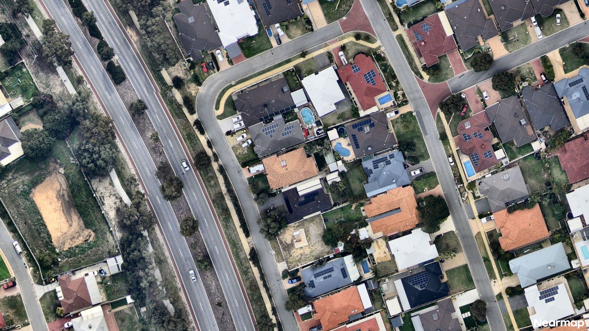 Vertical aerial view