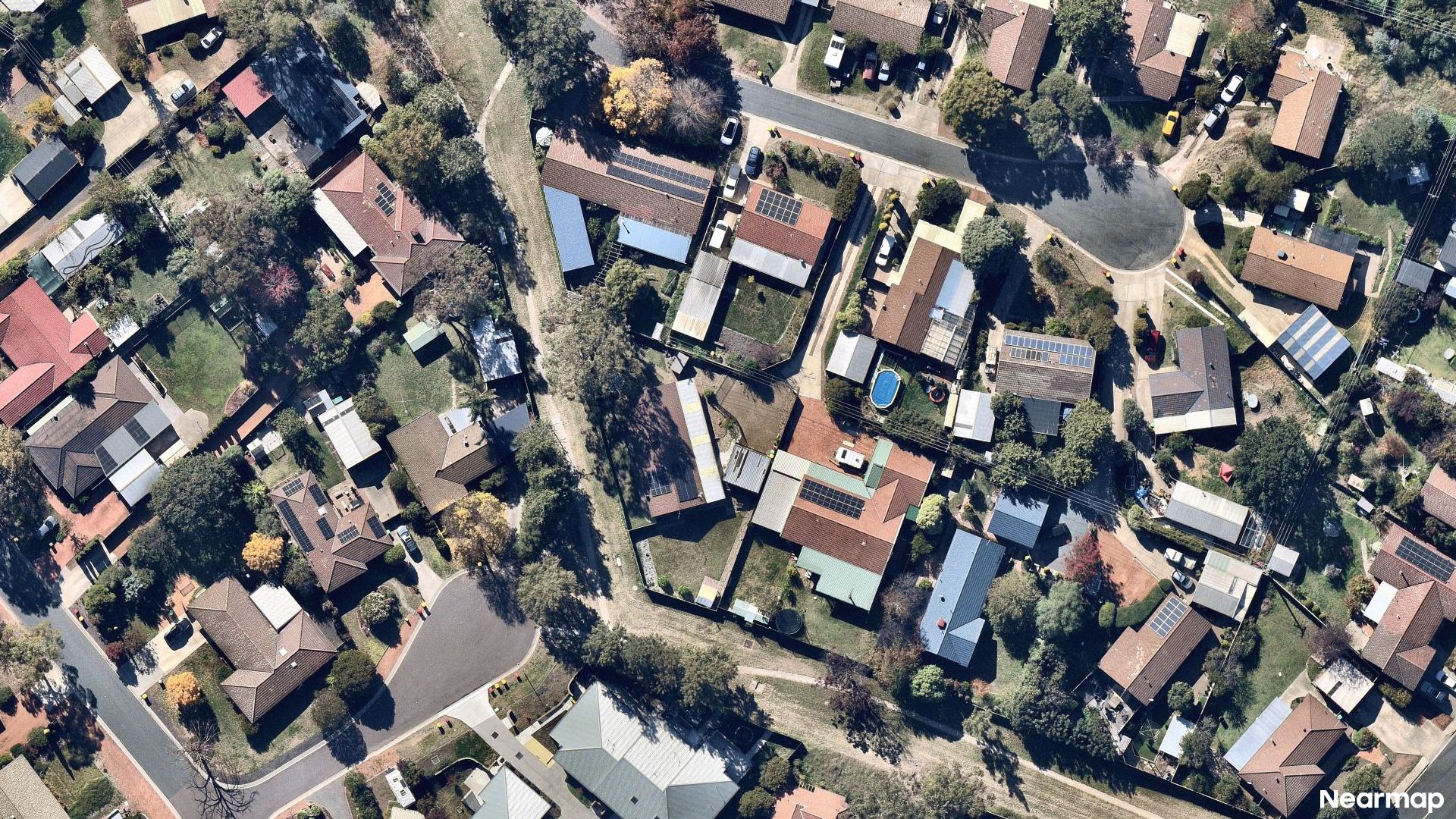 Vertical aerial view