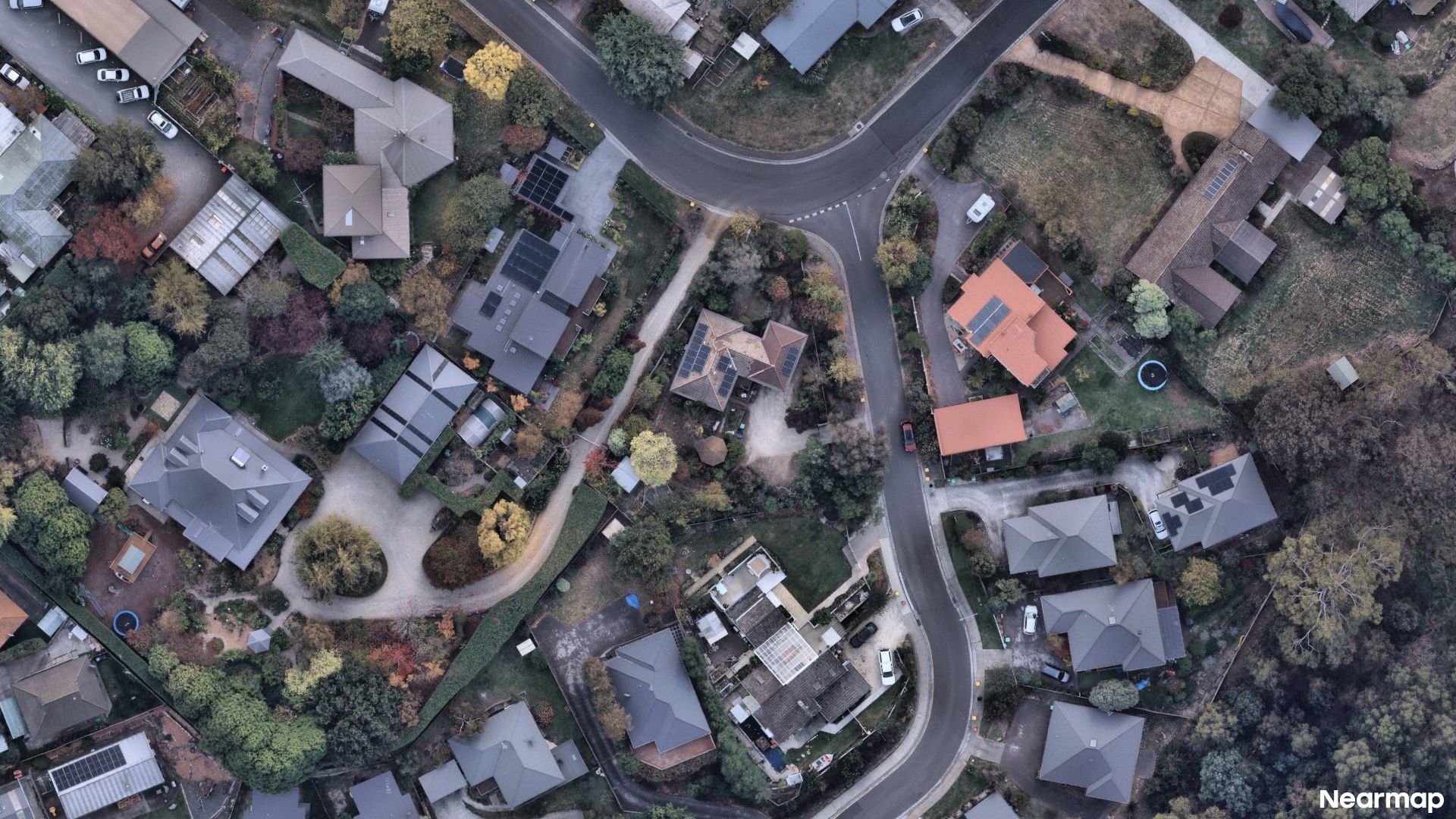 Vertical aerial view