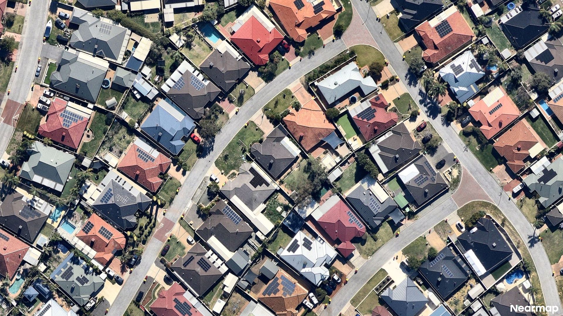 Vertical aerial view