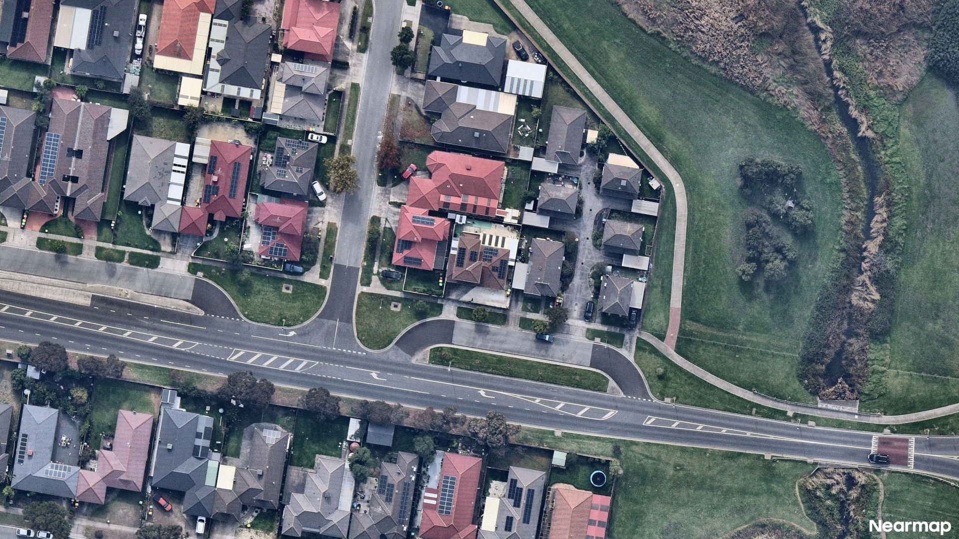 Vertical aerial view