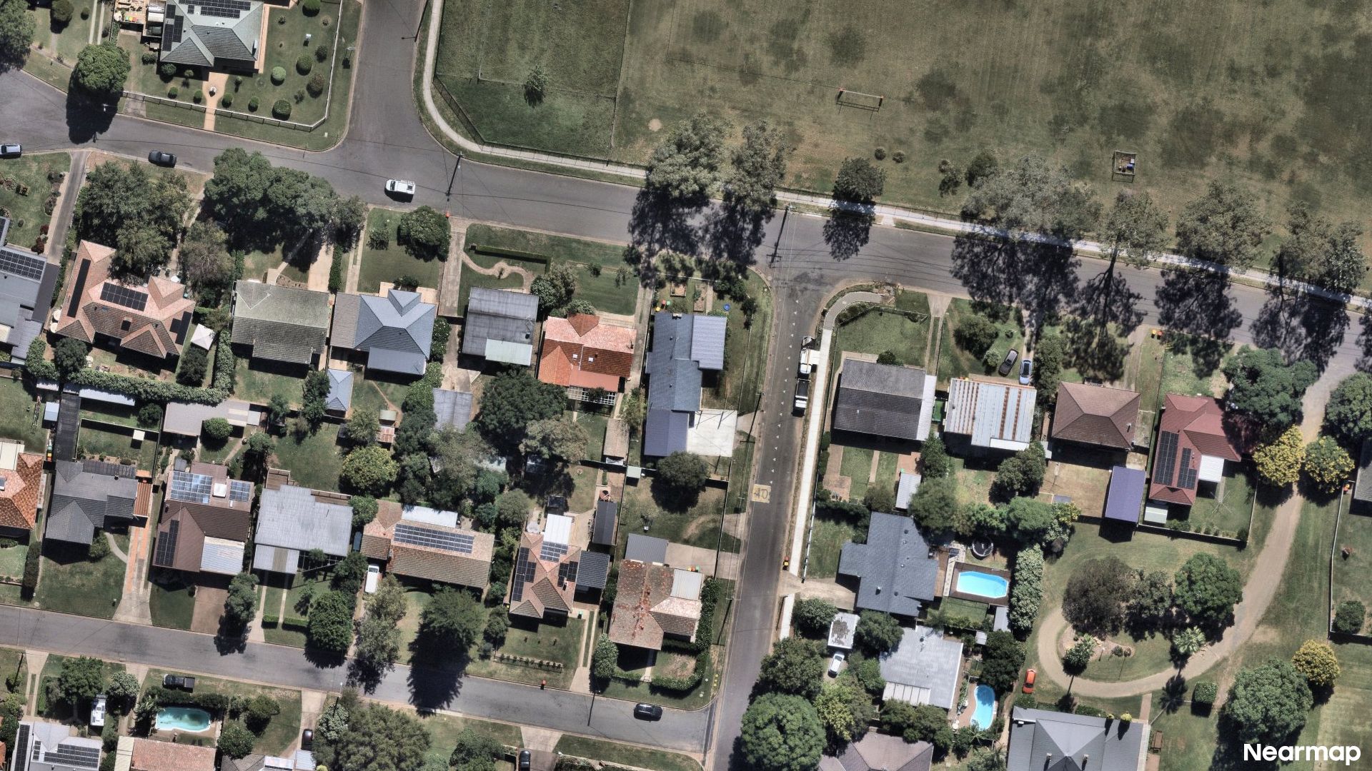 Vertical aerial view