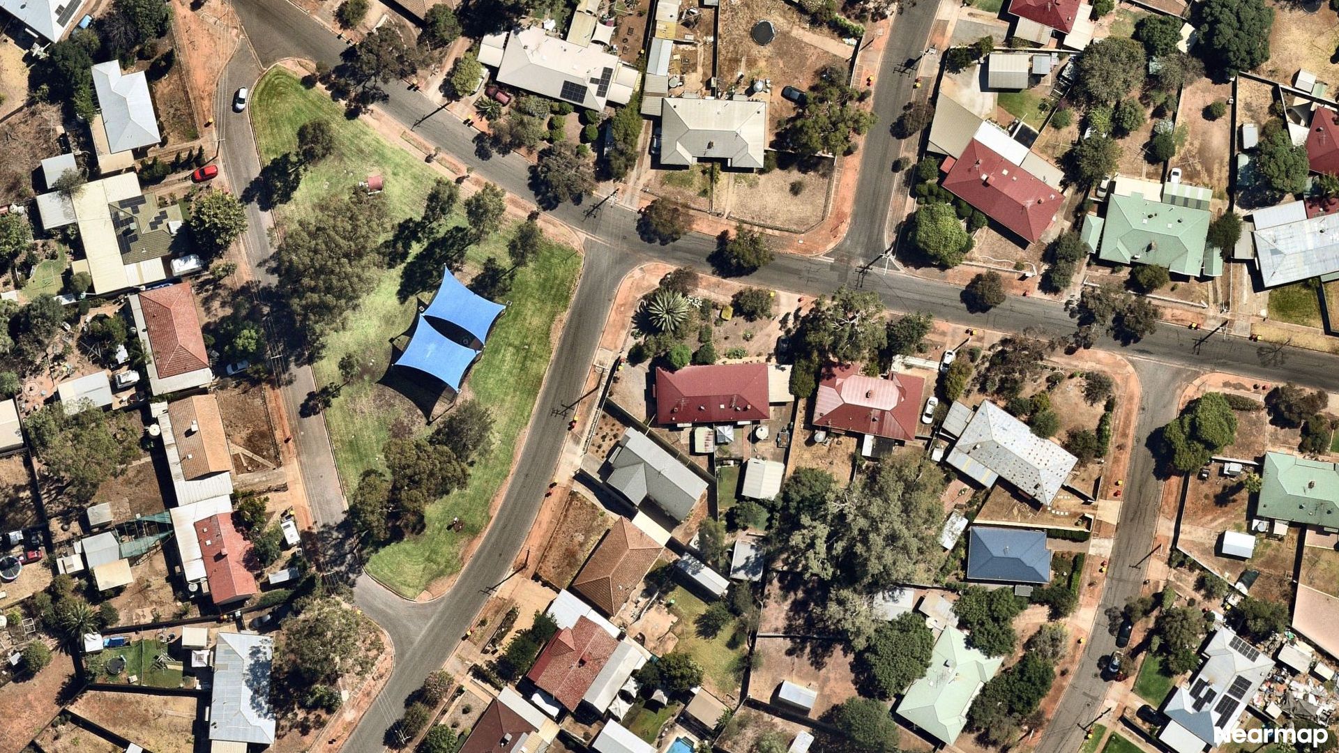 Vertical aerial view