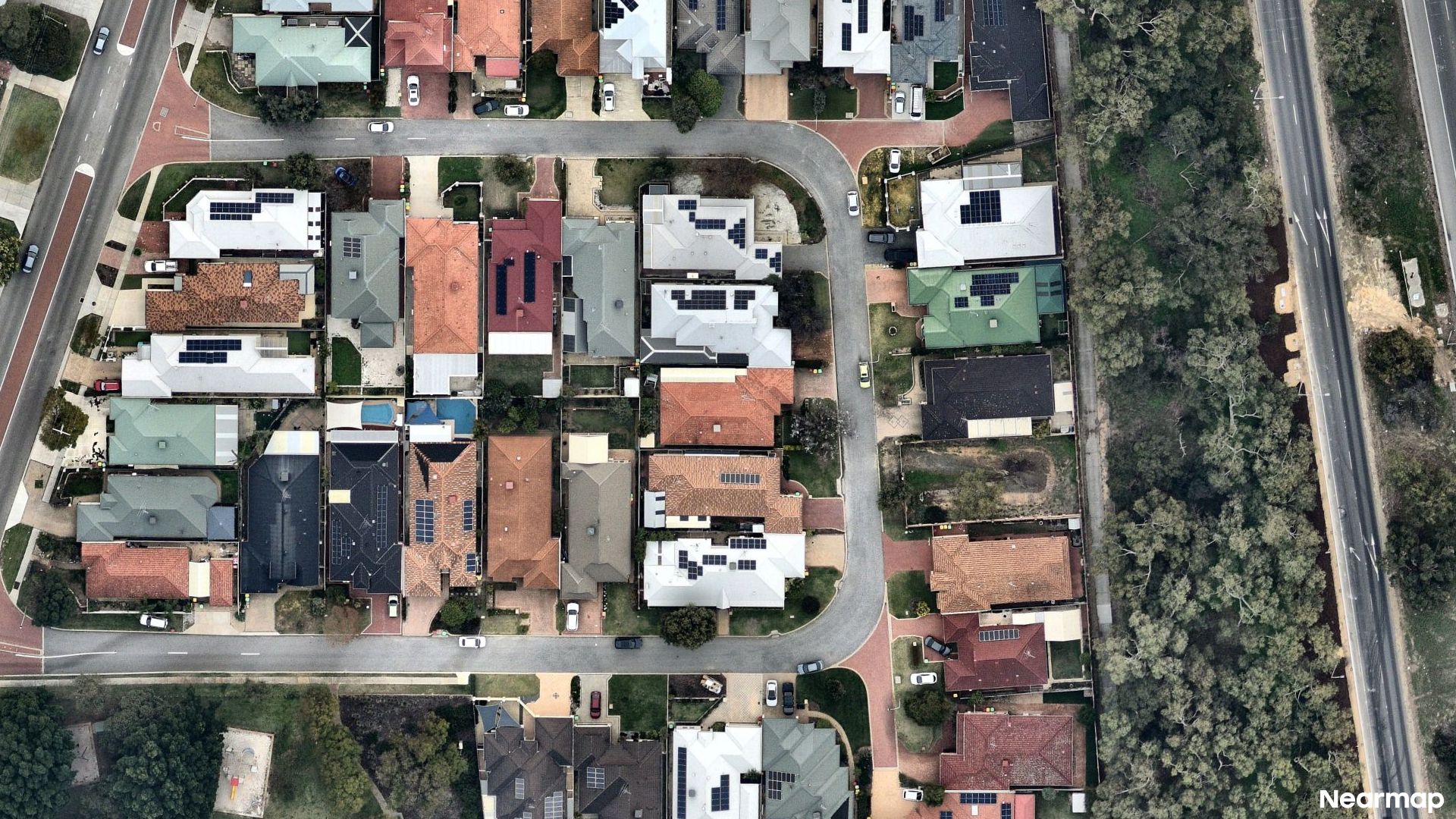 Vertical aerial view