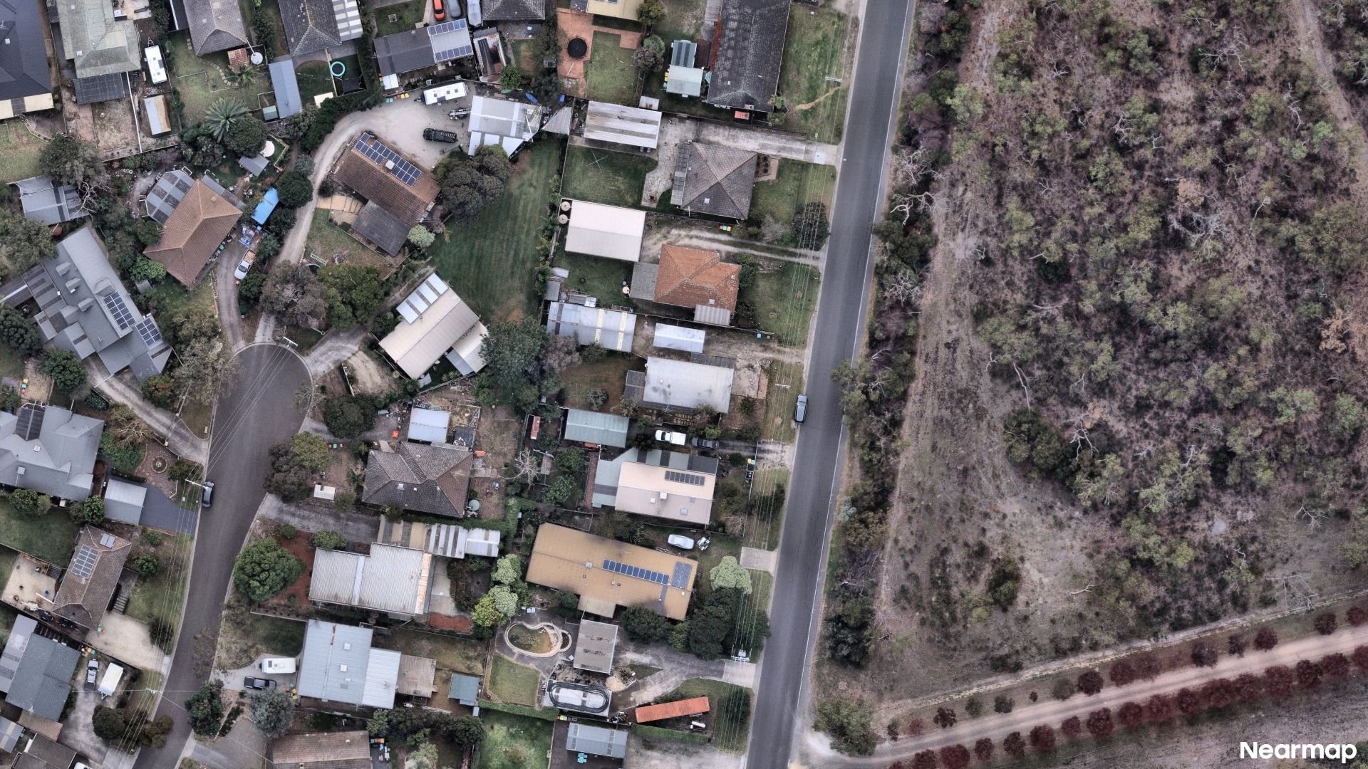Vertical aerial view