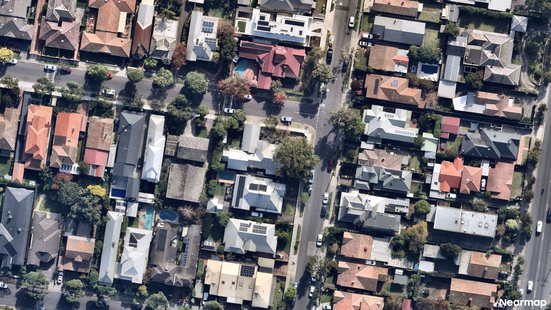 Vertical aerial view