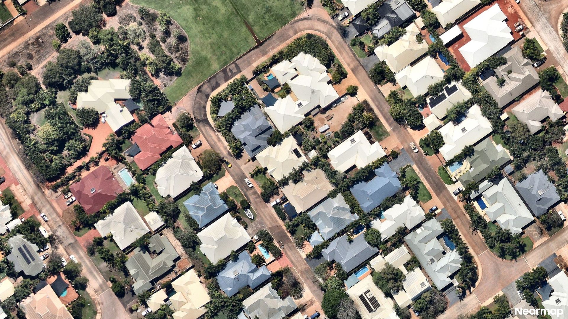 Vertical aerial view