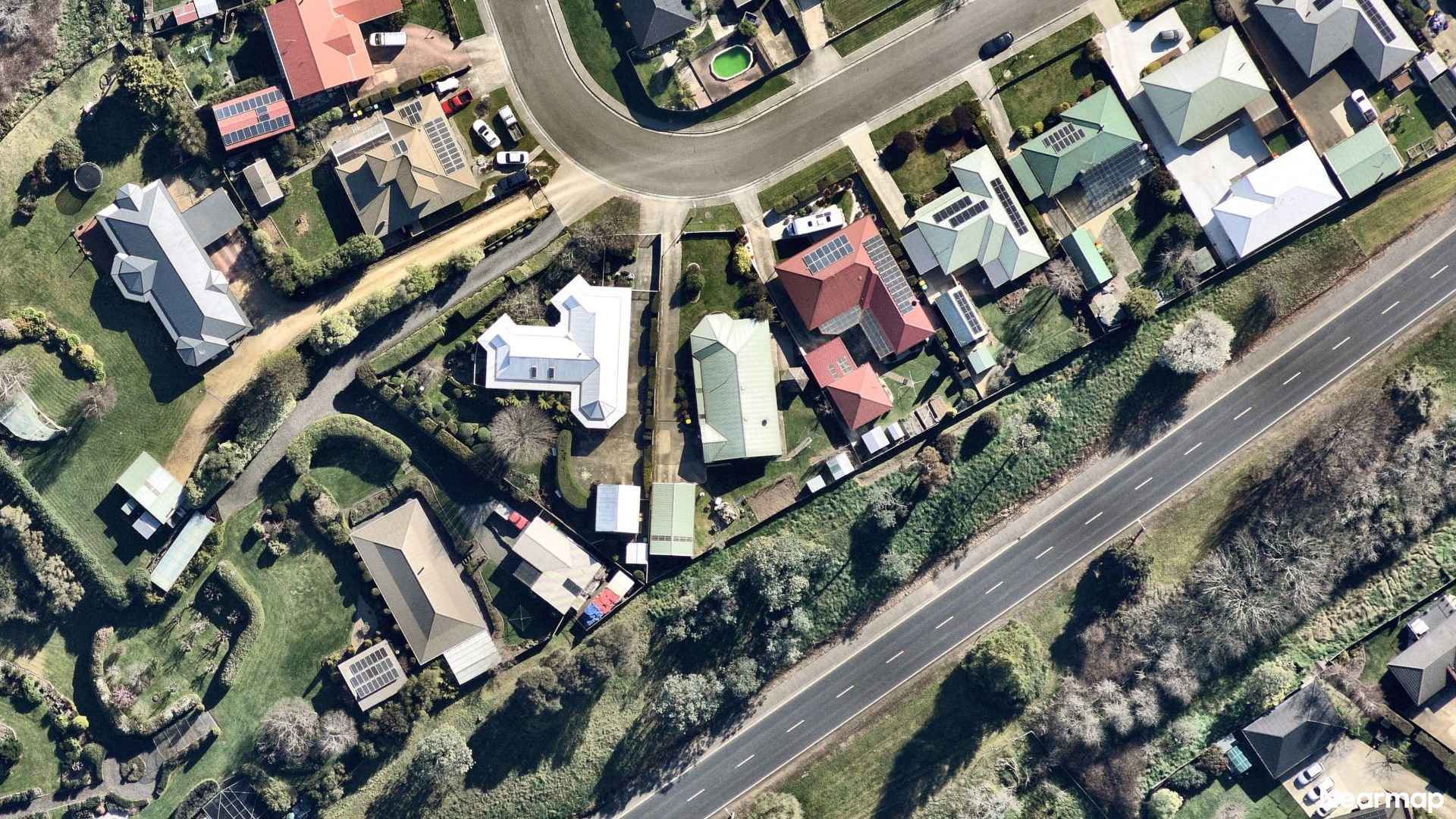 Vertical aerial view