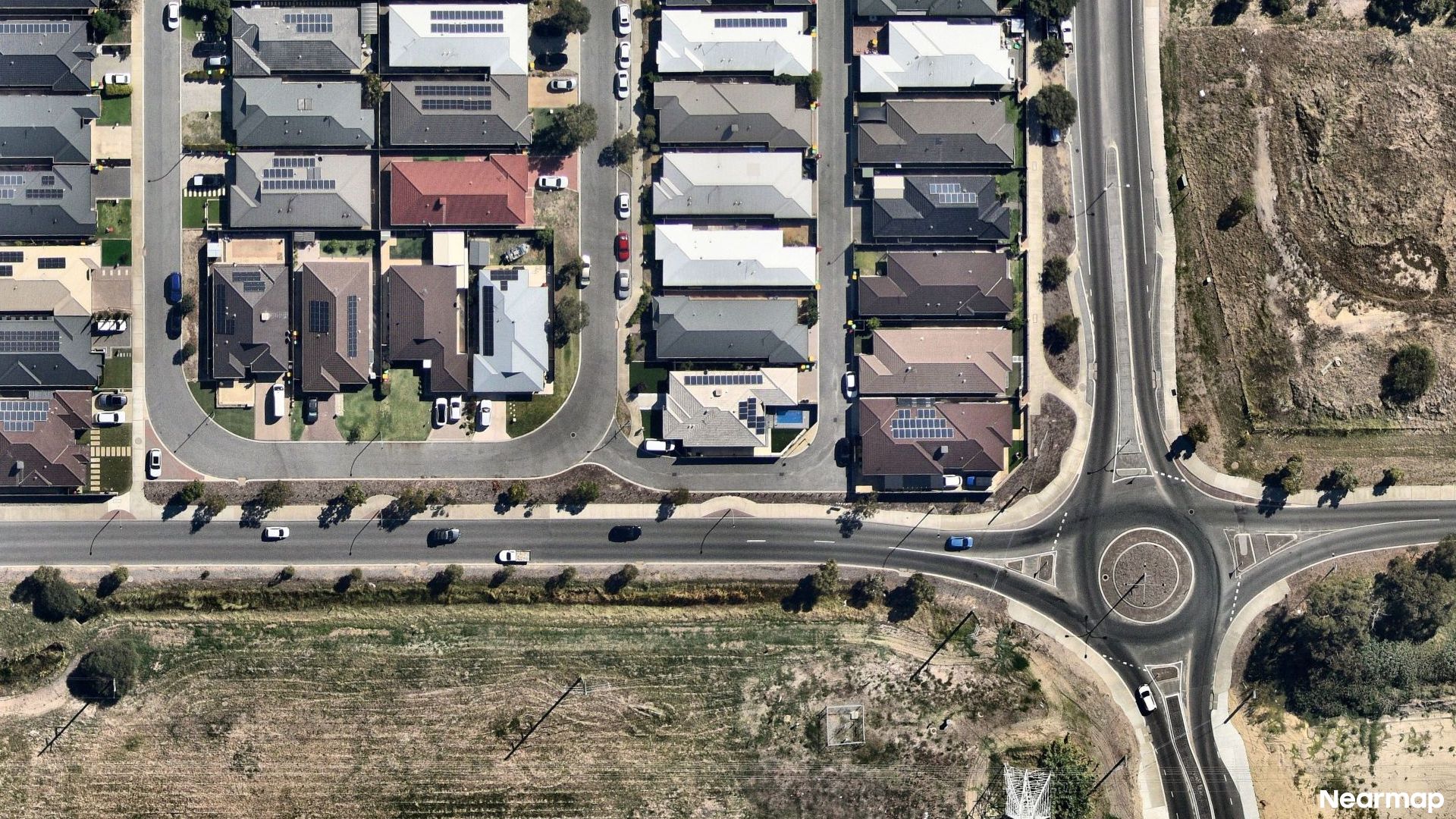 Vertical aerial view