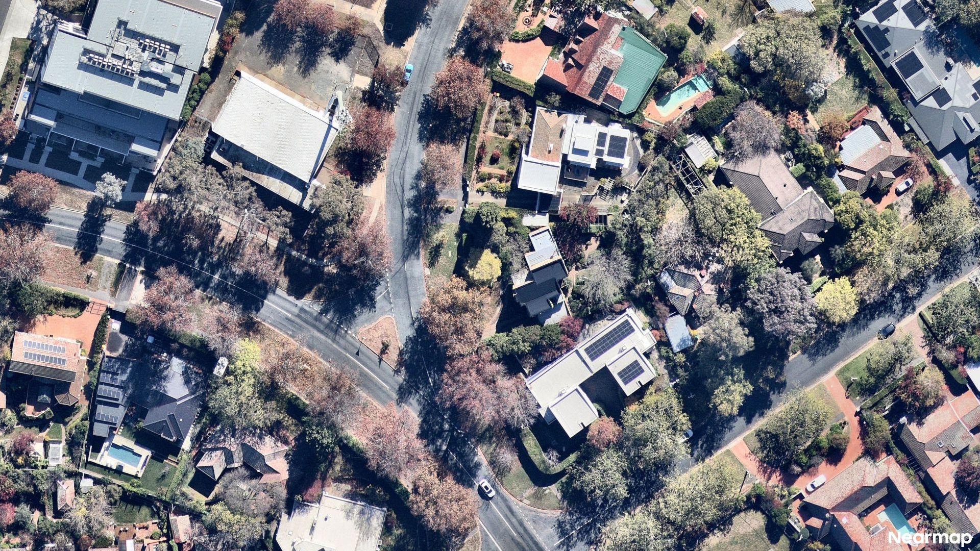 Vertical aerial view