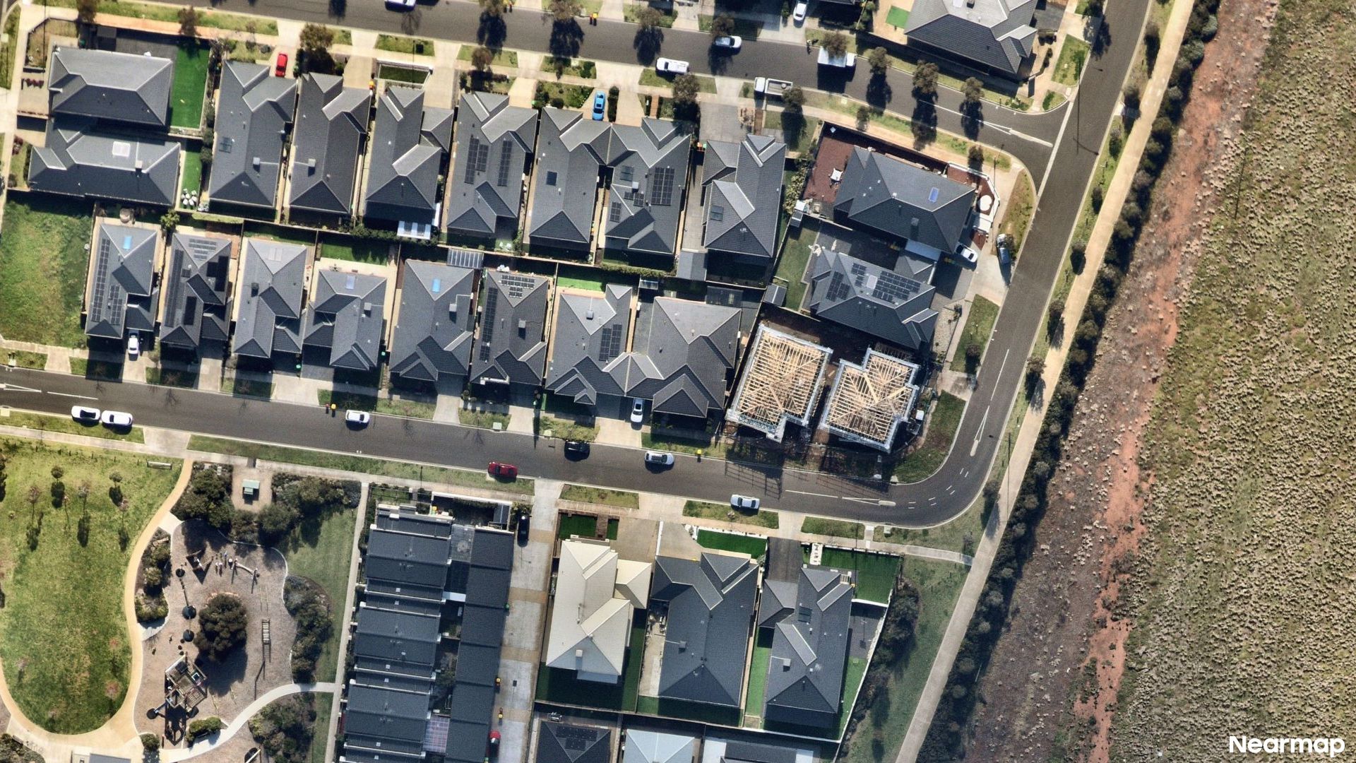 Vertical aerial view