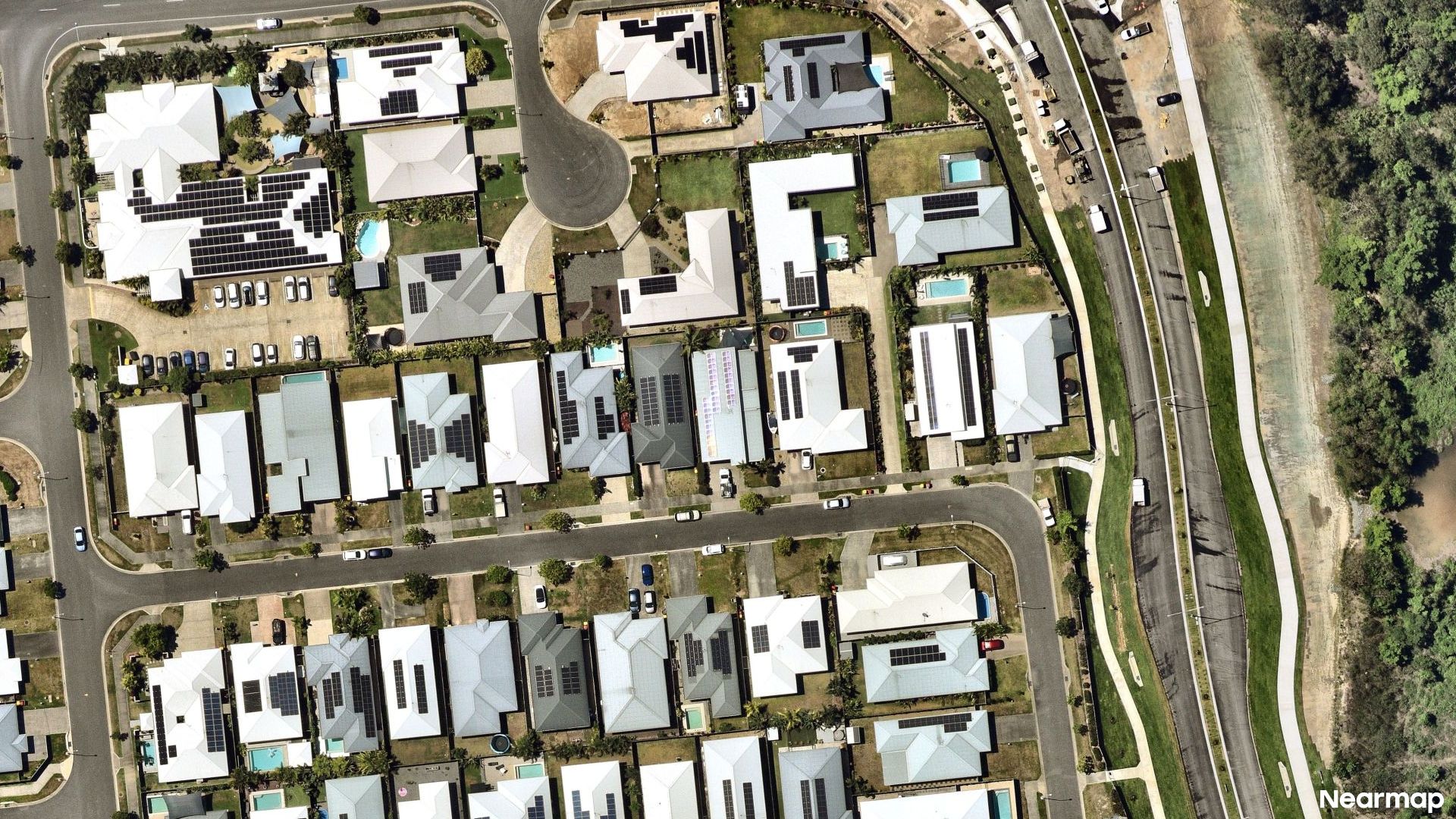 Vertical aerial view