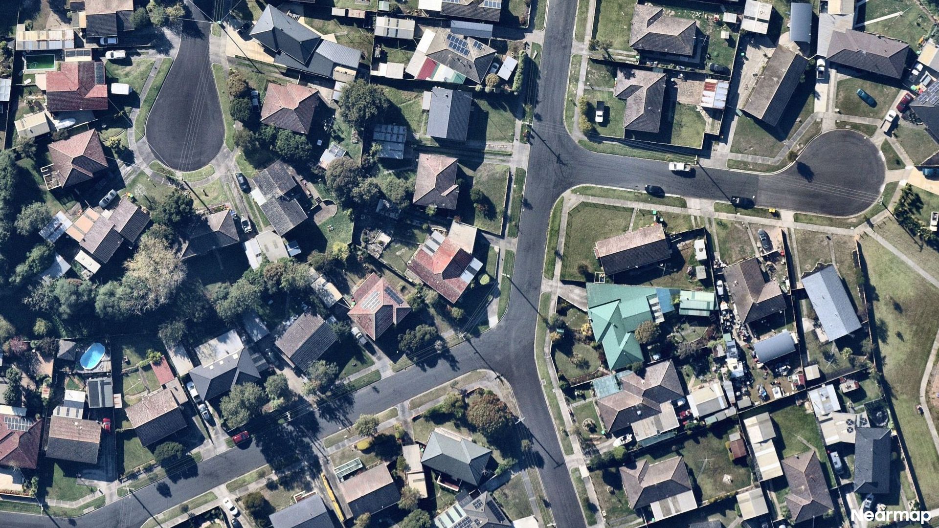 Vertical aerial view