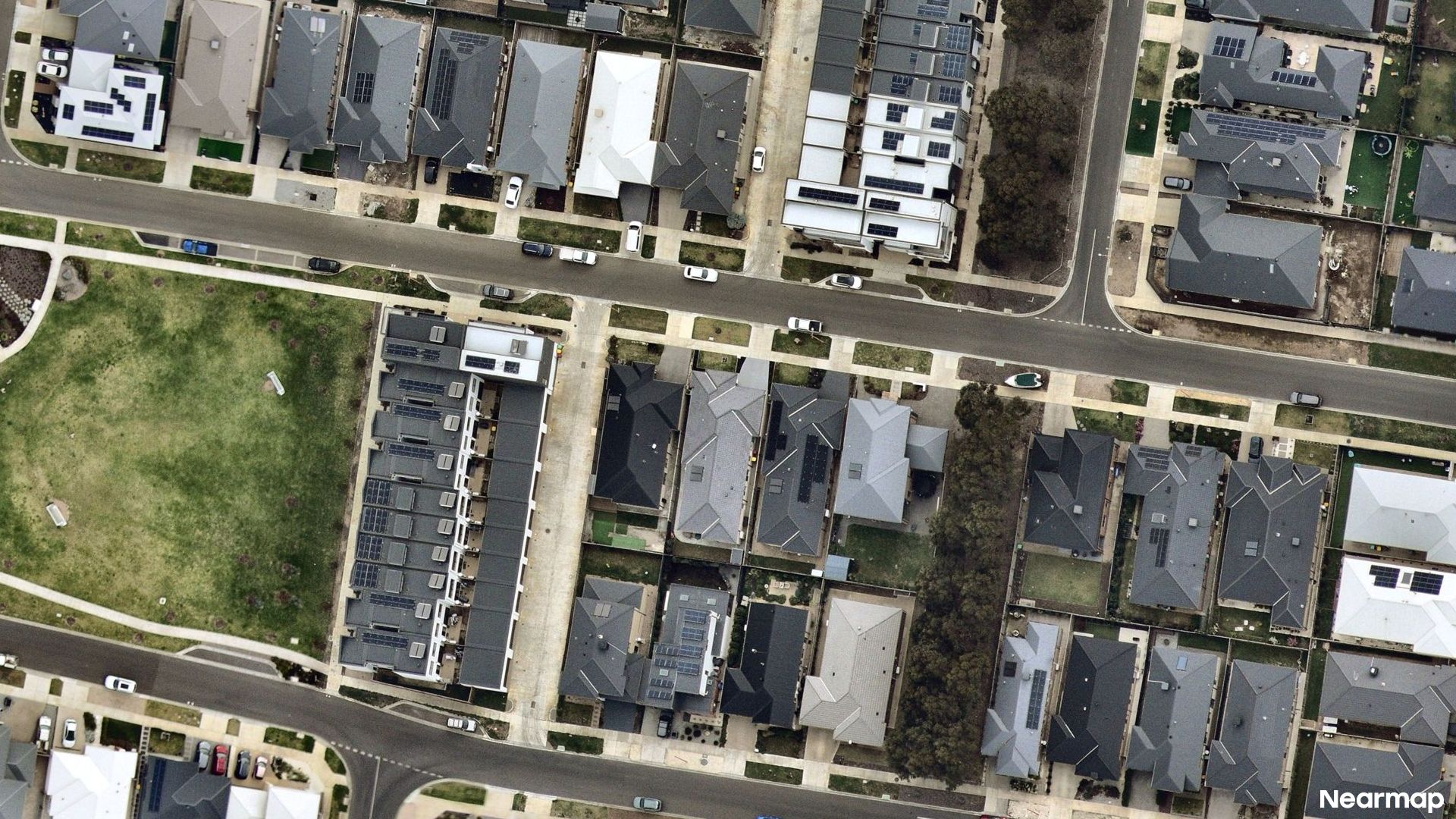 Vertical aerial view