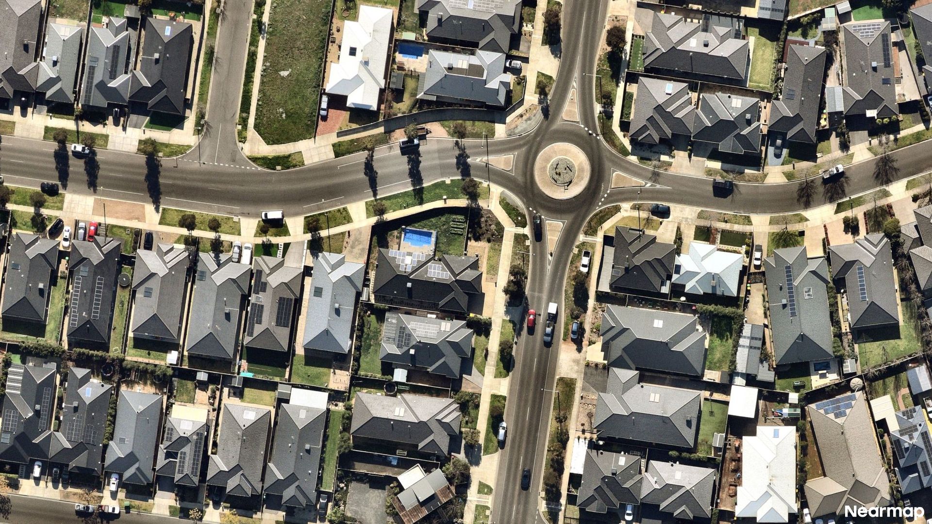 Vertical aerial view