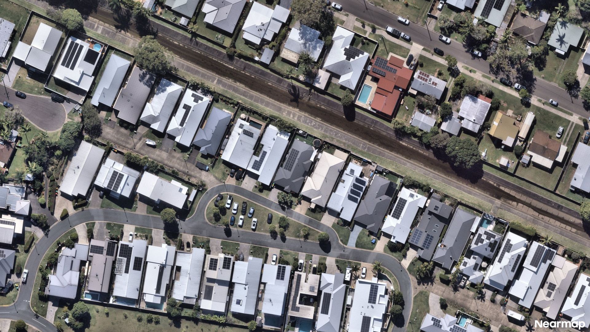 Vertical aerial view