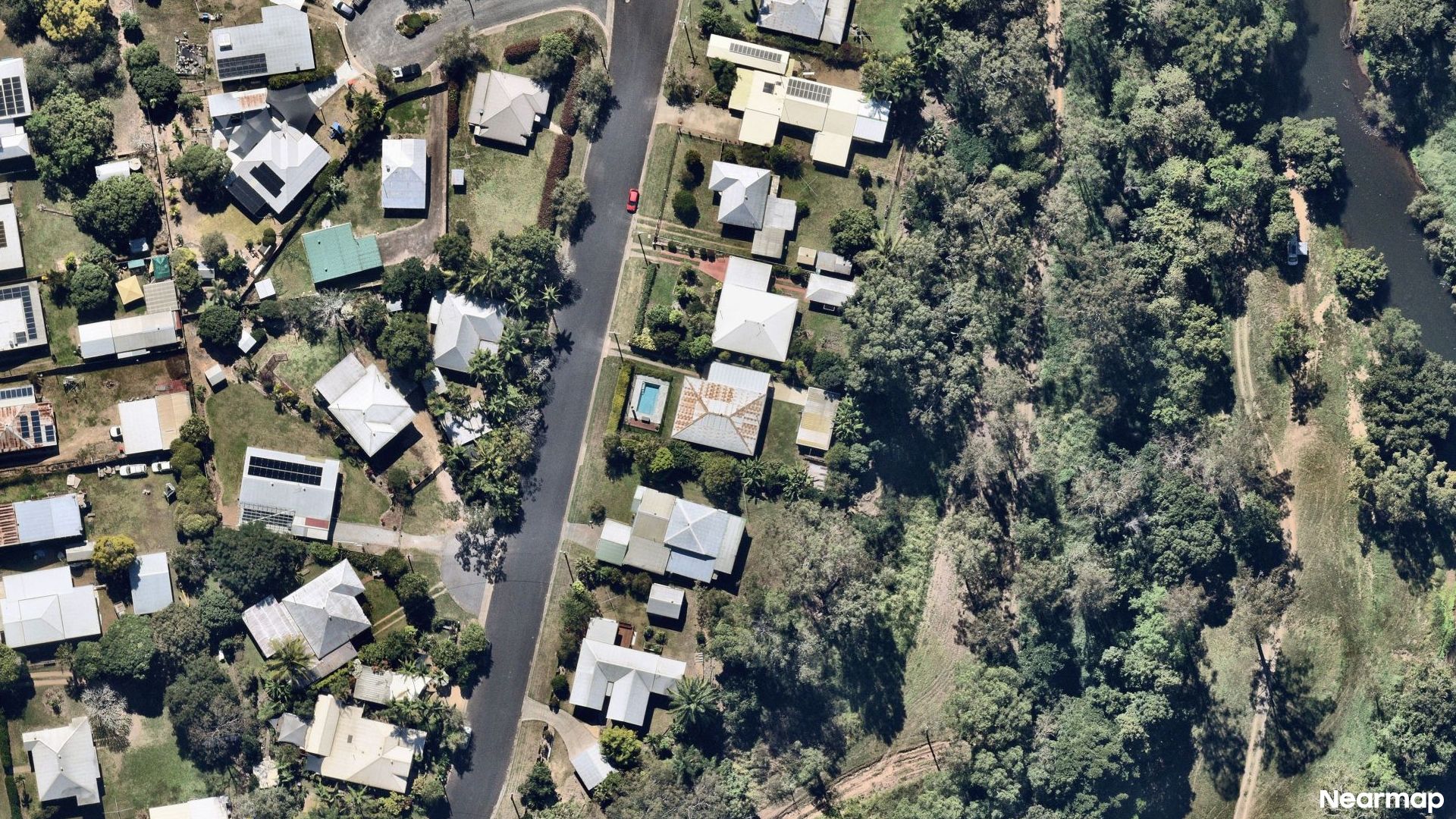 Vertical aerial view
