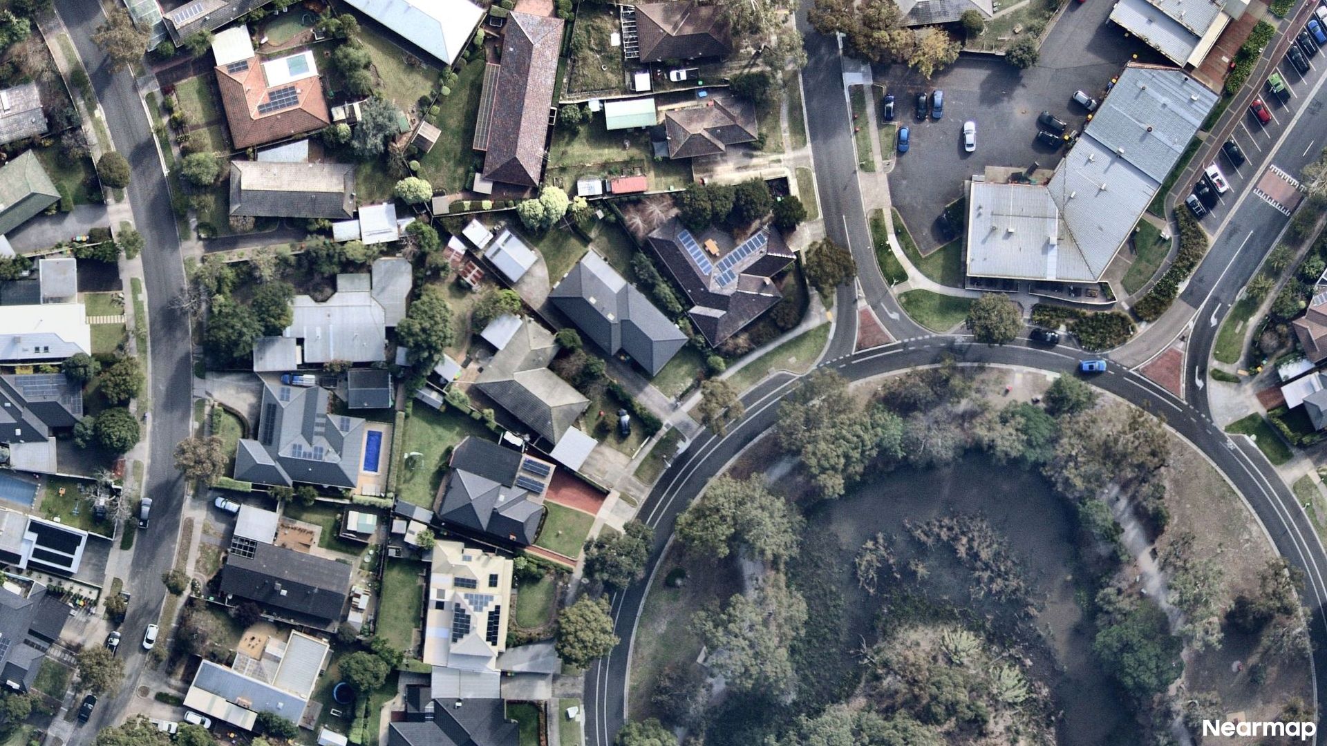 Vertical aerial view