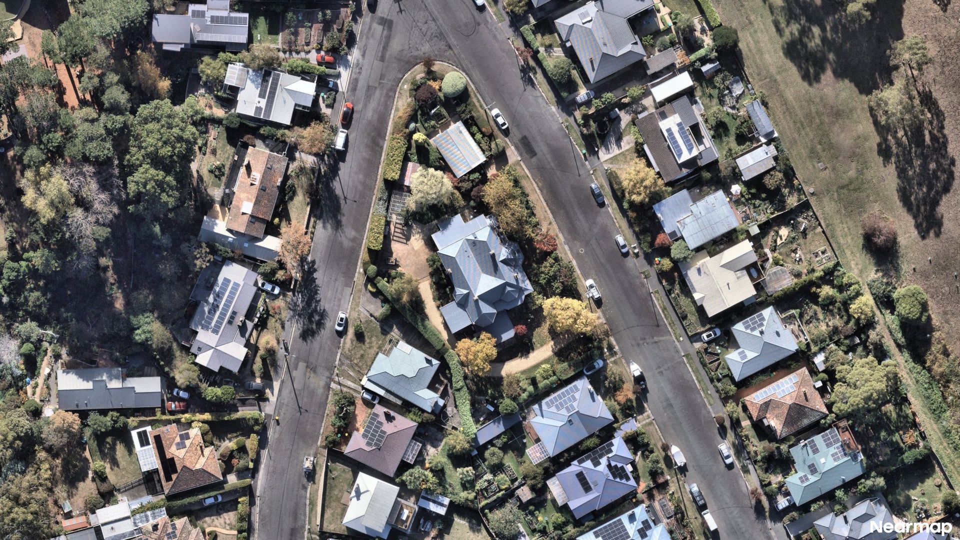Vertical aerial view