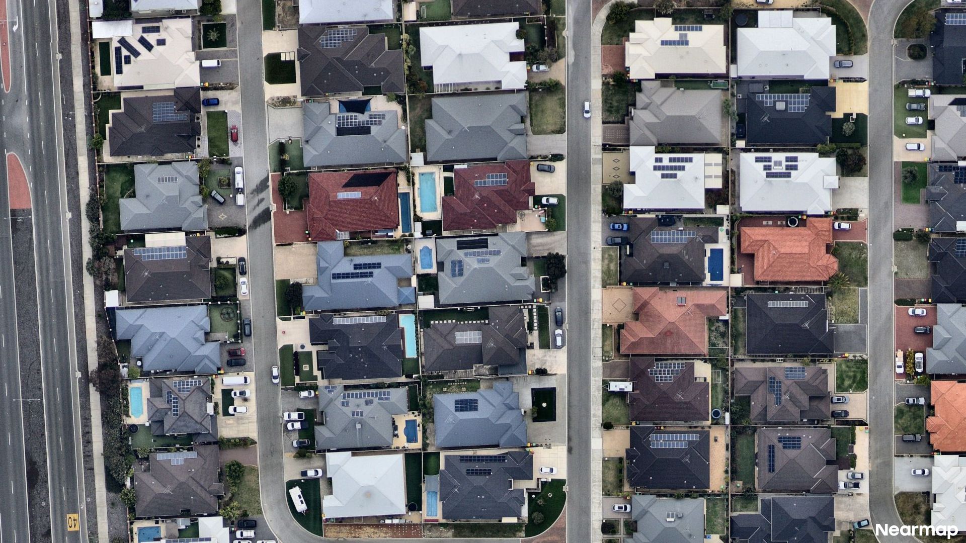 Vertical aerial view