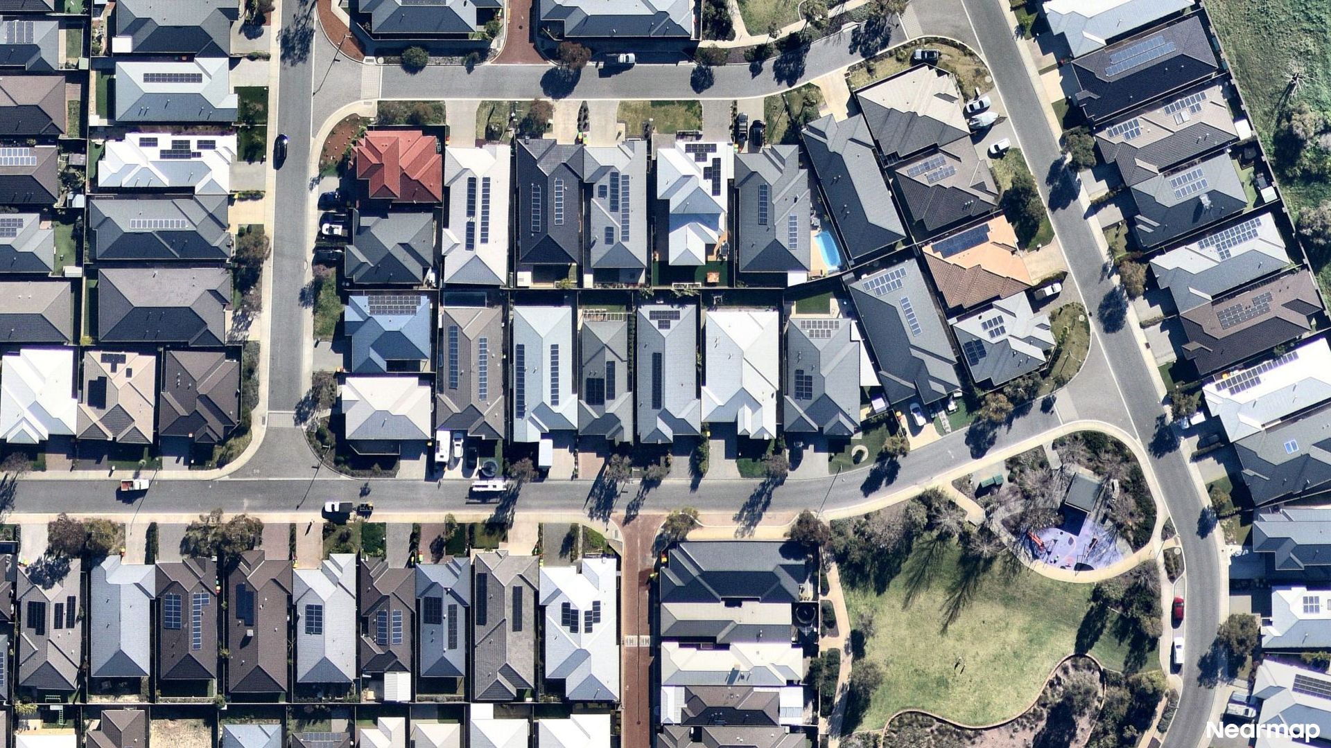 Vertical aerial view