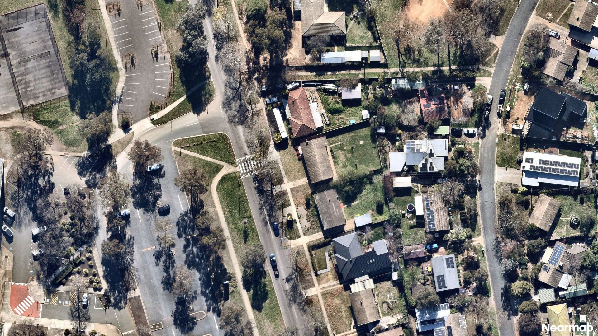 Vertical aerial view