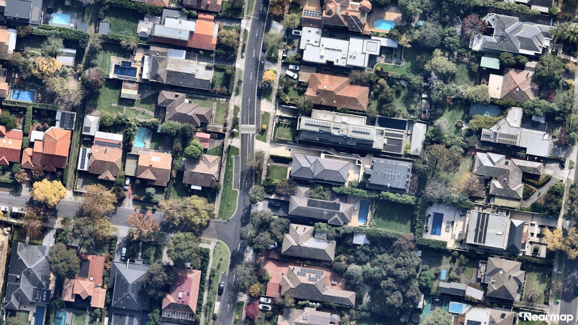Vertical aerial view