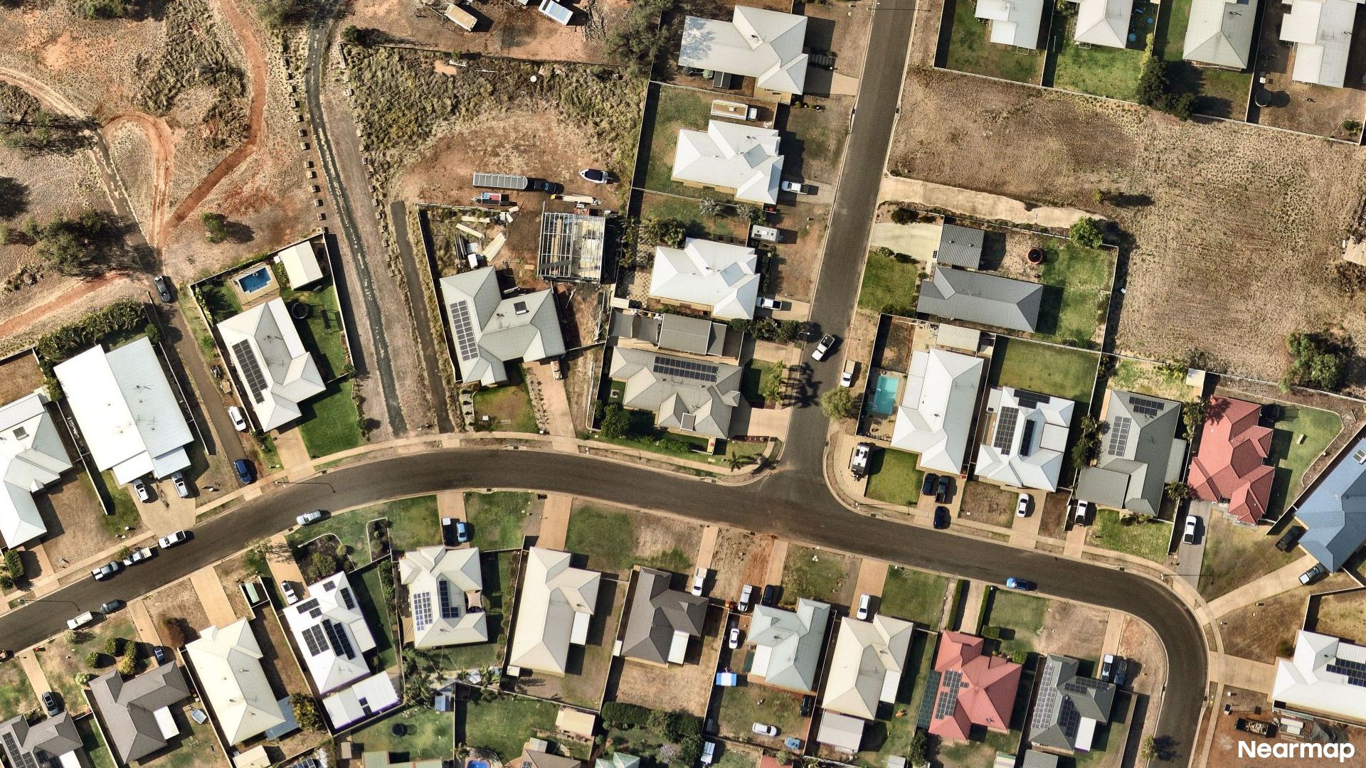 Vertical aerial view