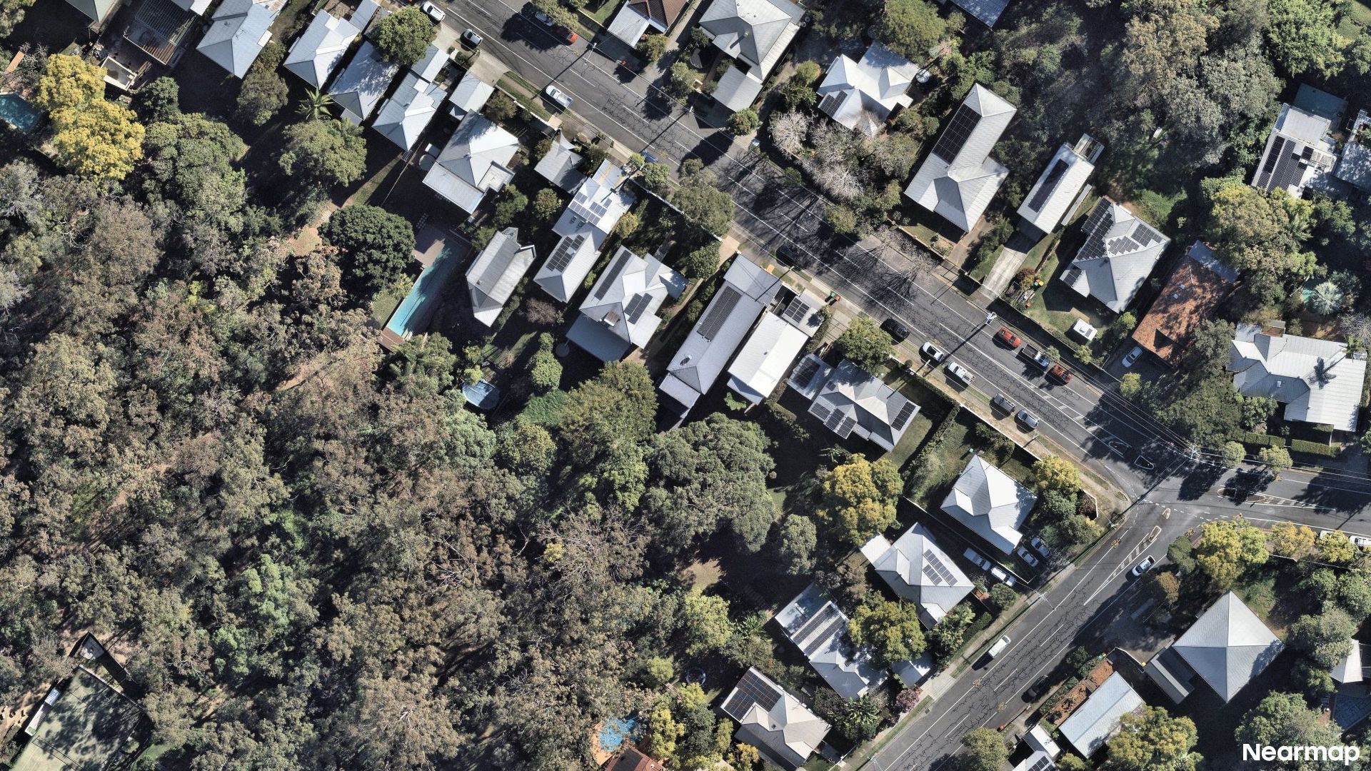 Vertical aerial view