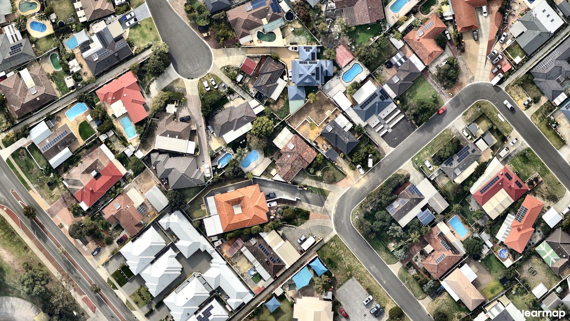 Vertical aerial view