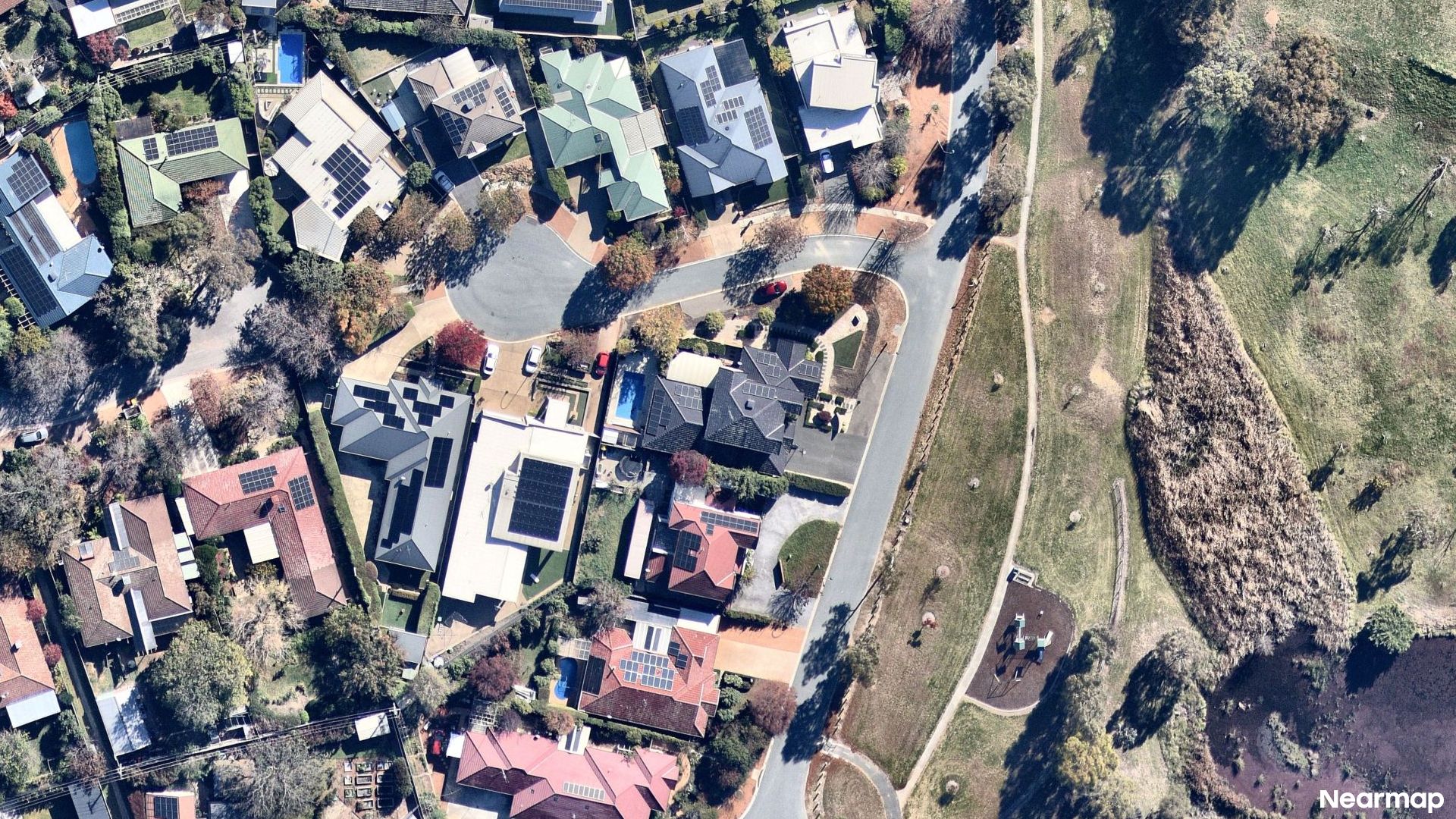 Vertical aerial view