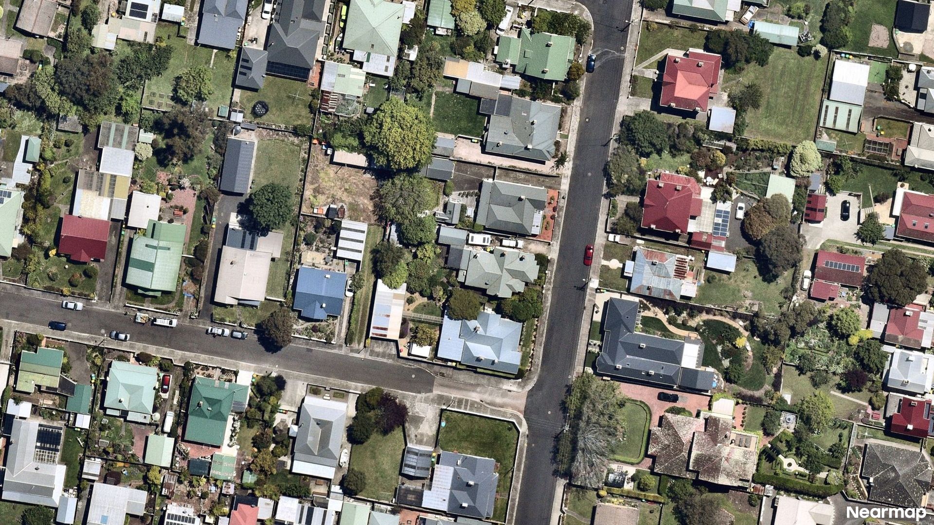 Vertical aerial view