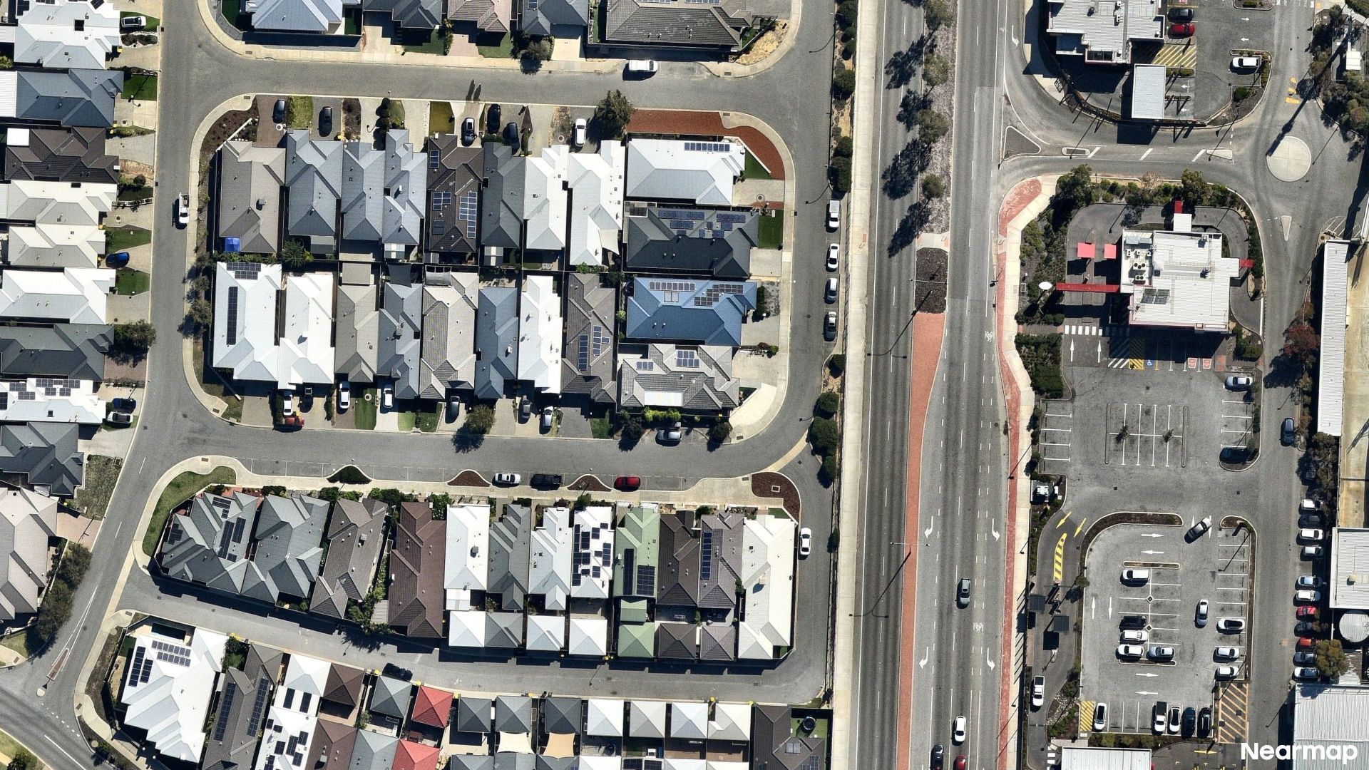 Vertical aerial view