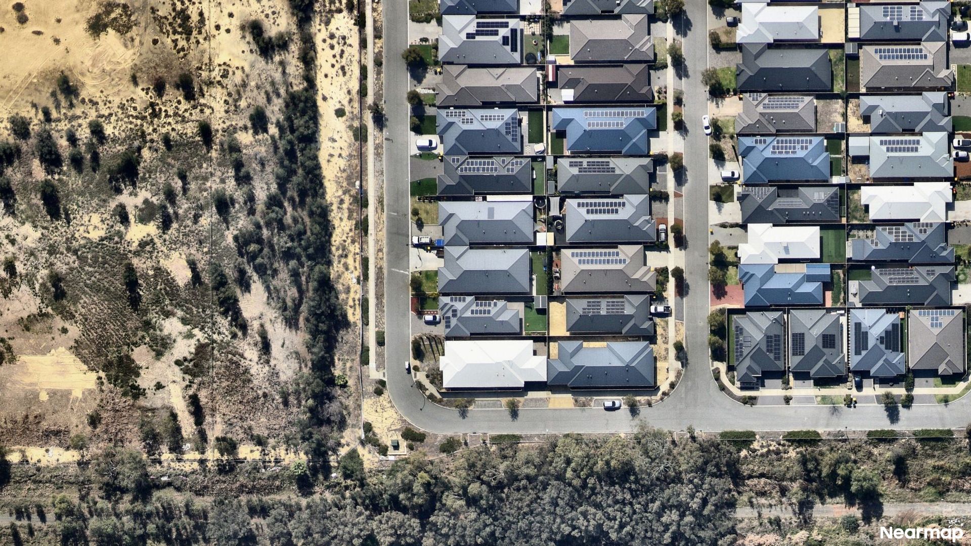 Vertical aerial view
