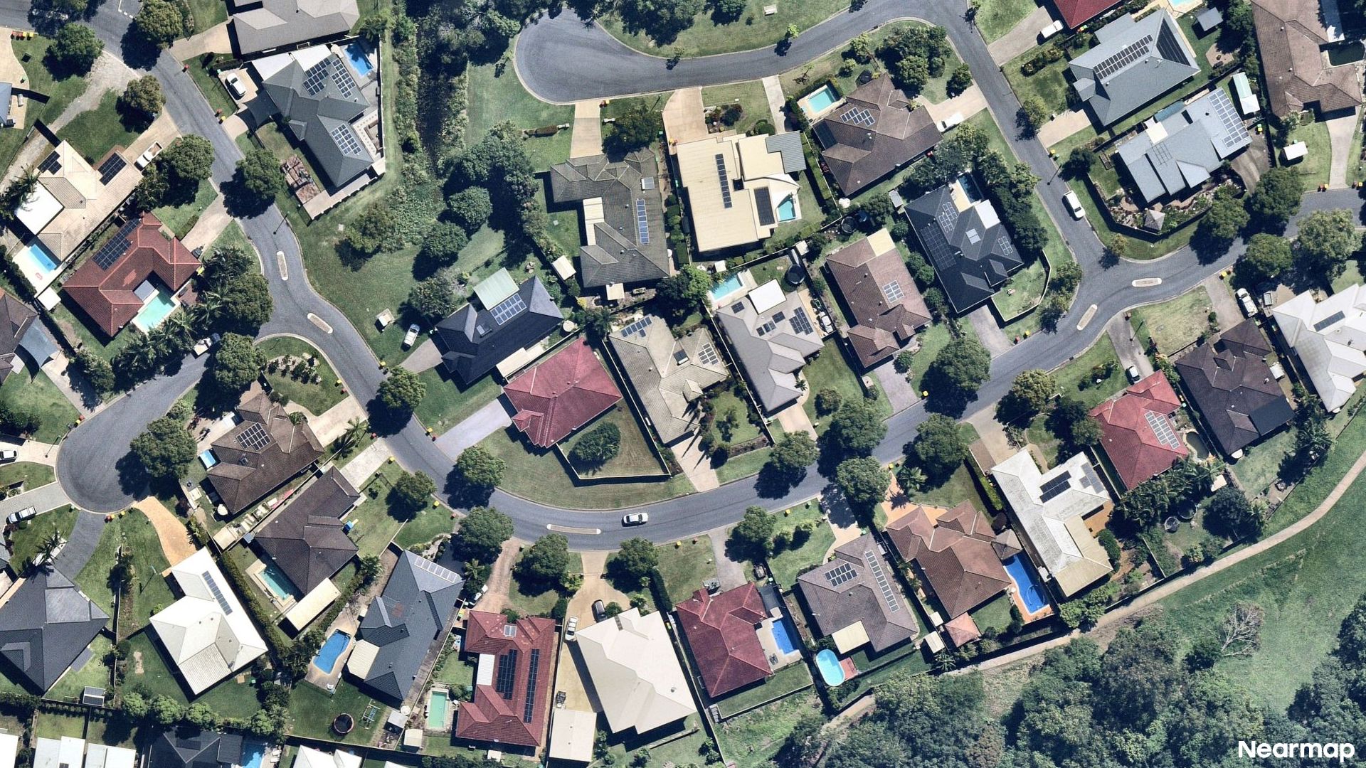 Vertical aerial view