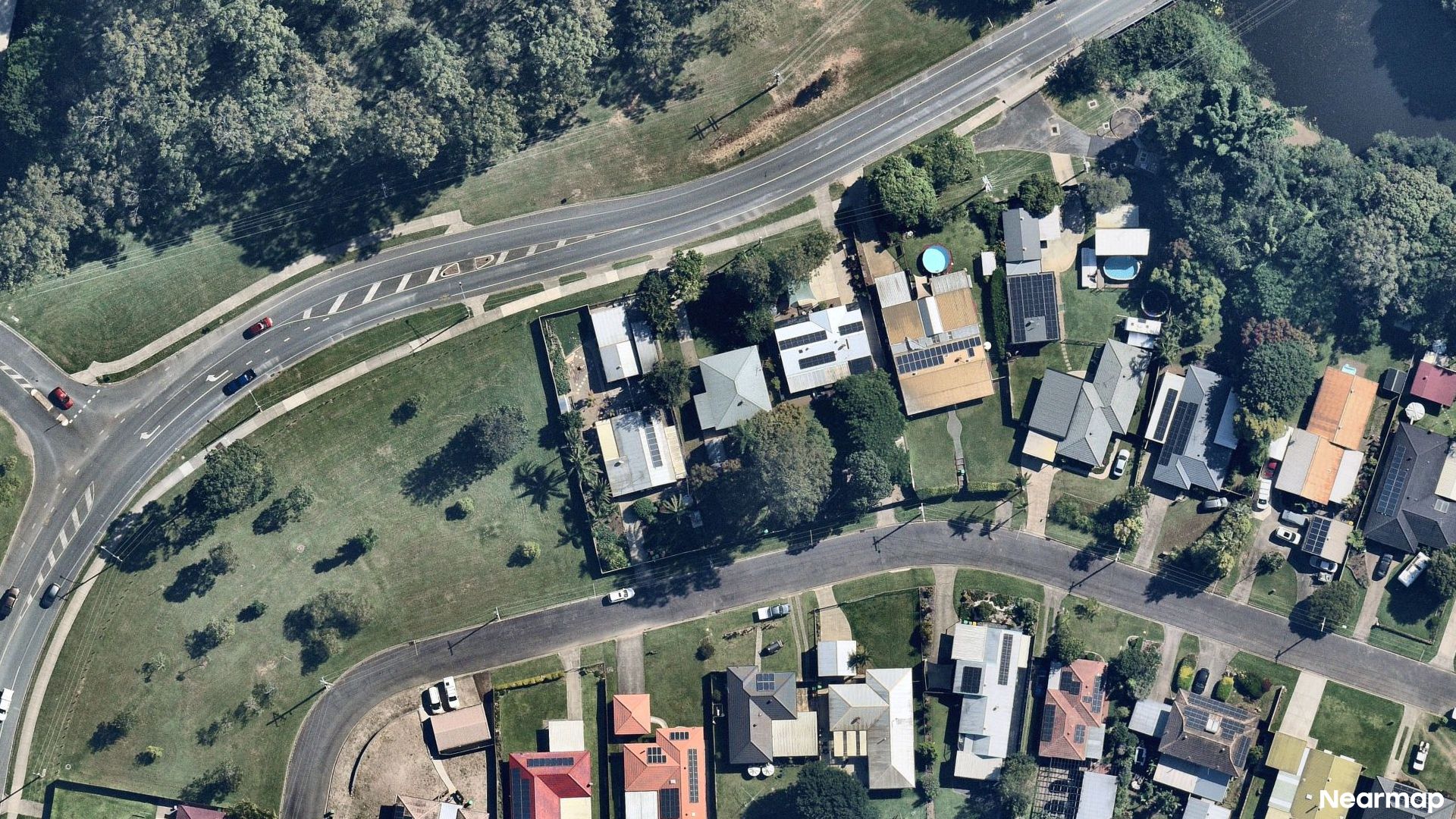 Vertical aerial view