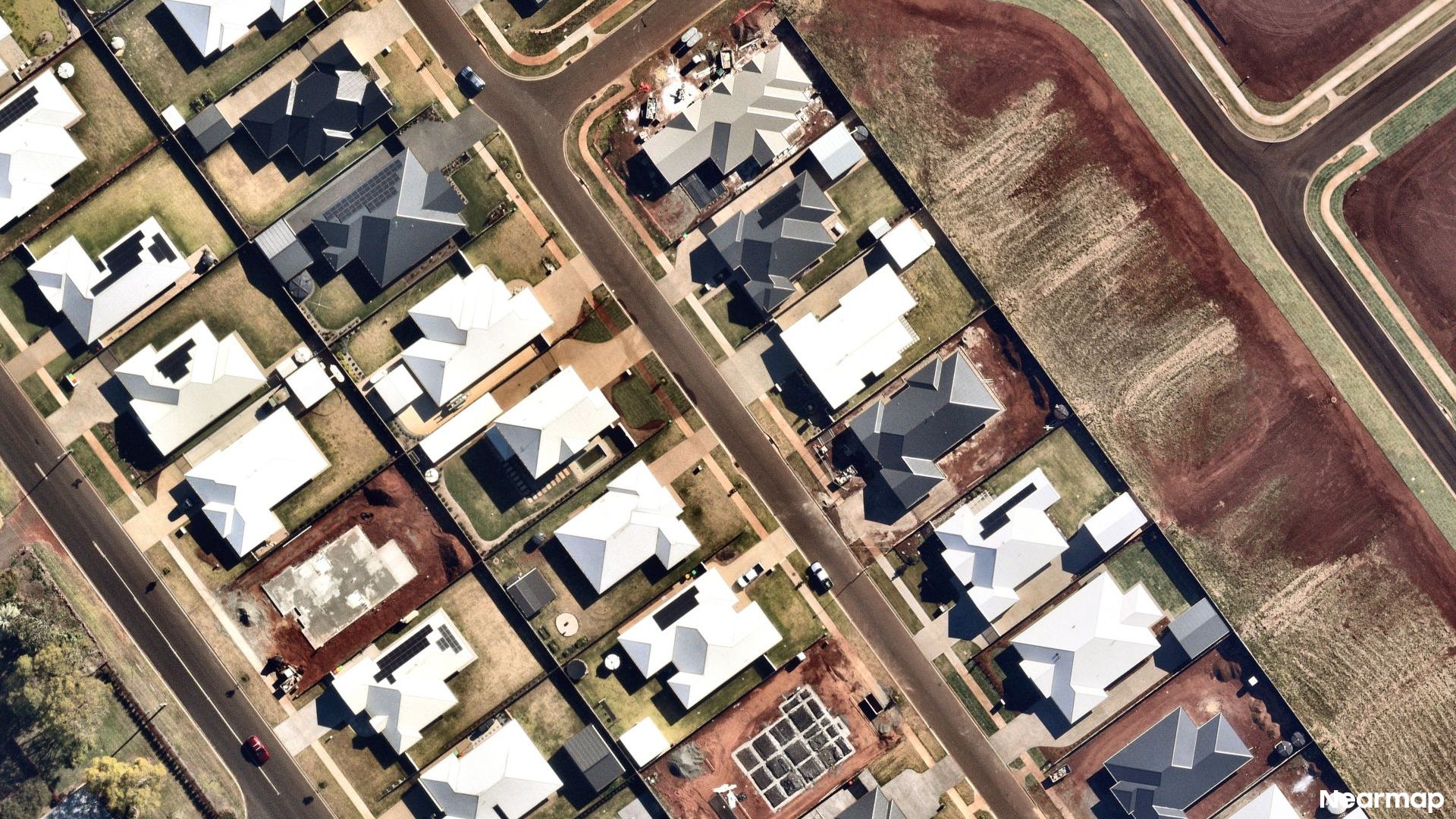 Vertical aerial view