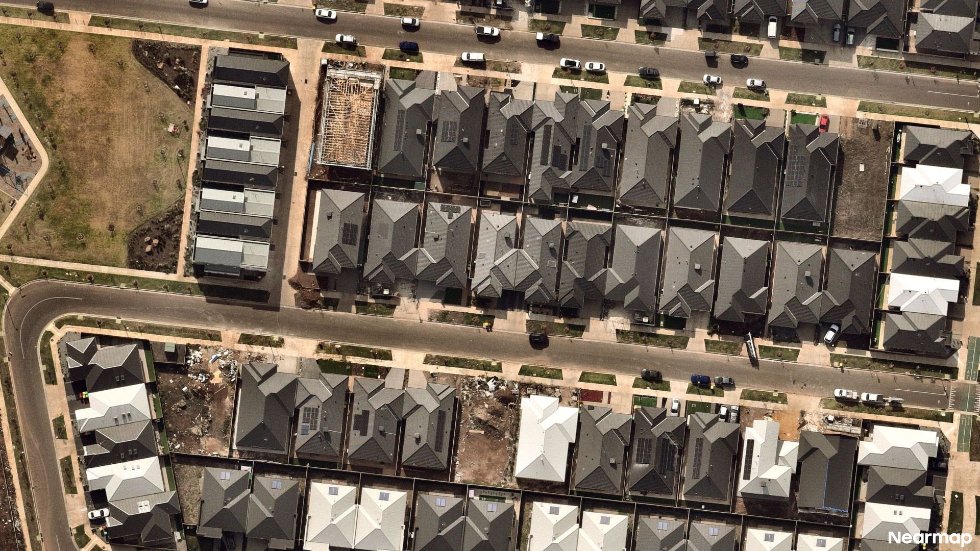 Vertical aerial view