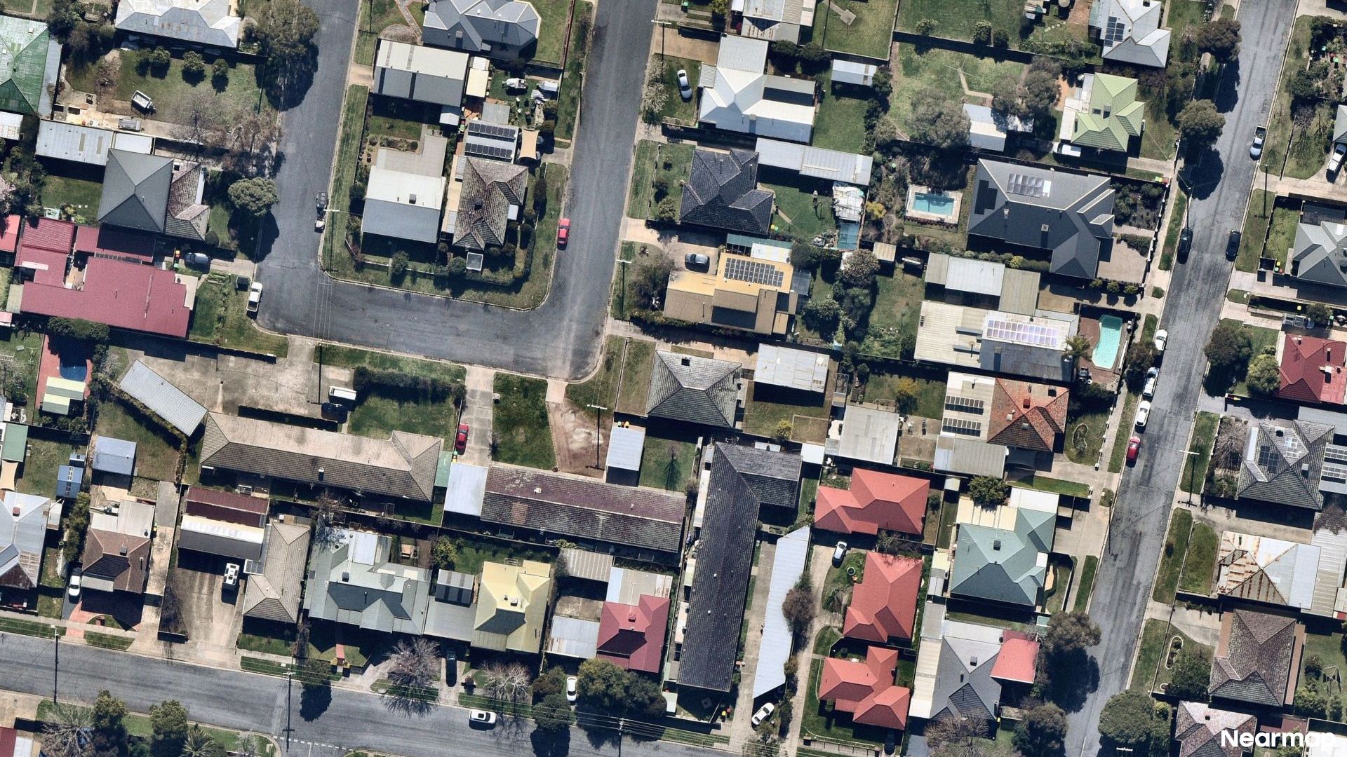 Vertical aerial view