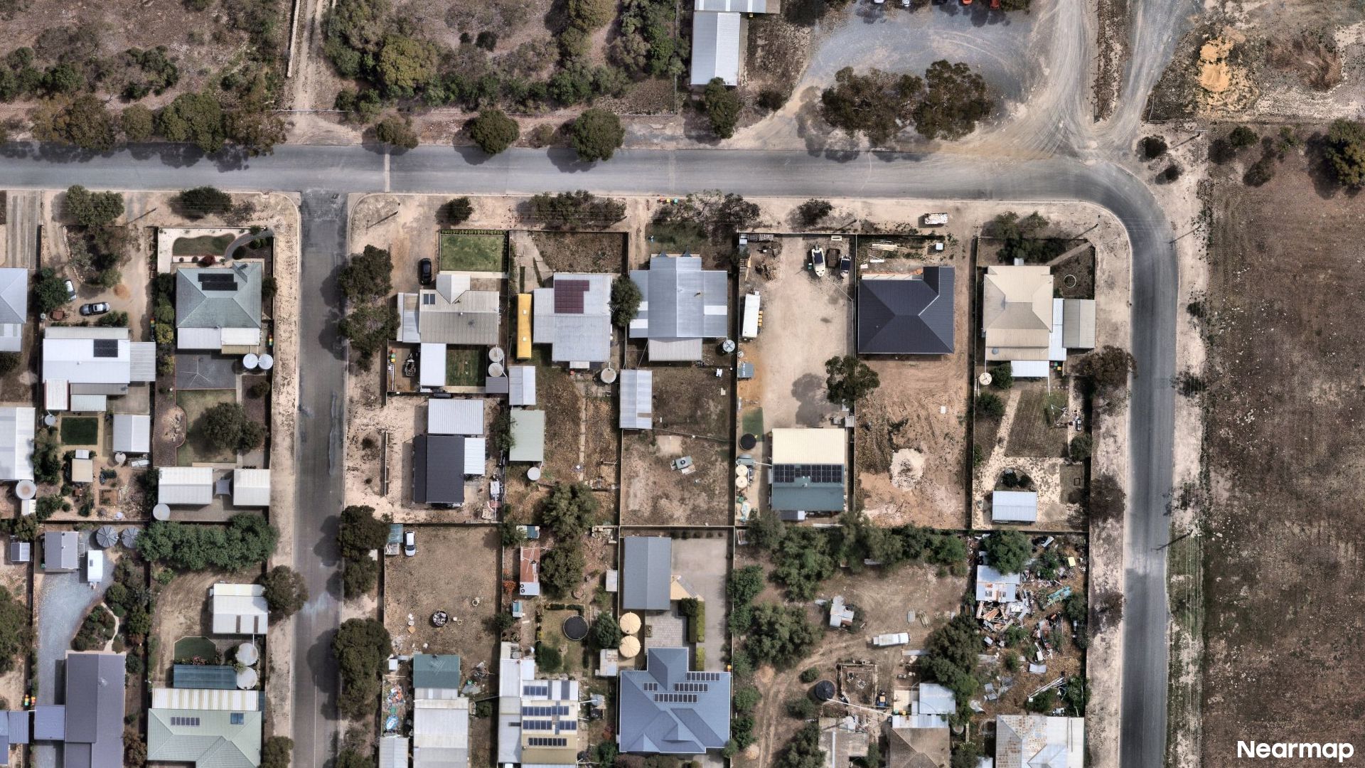 Vertical aerial view