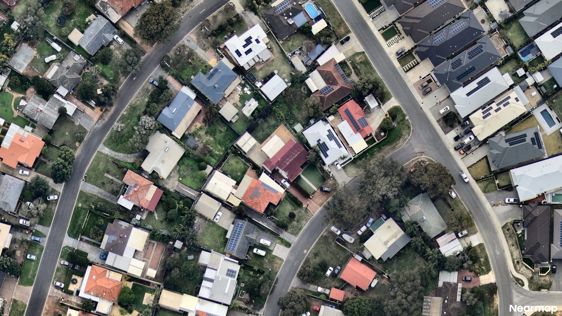 Vertical aerial view