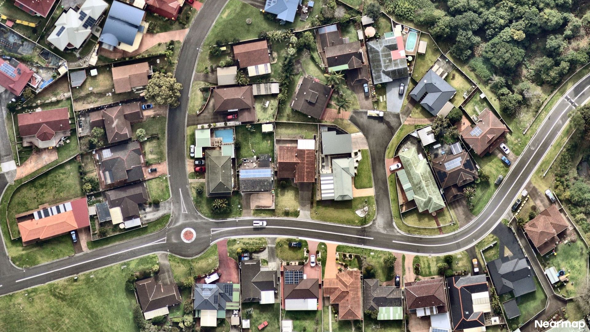 Vertical aerial view