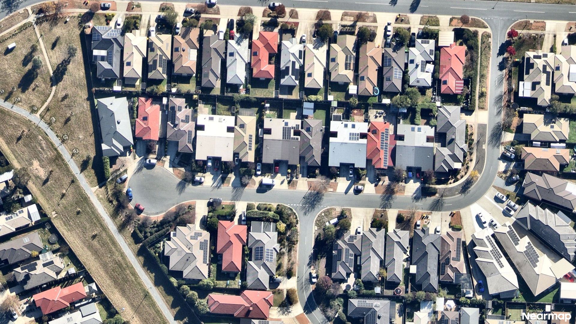 Vertical aerial view