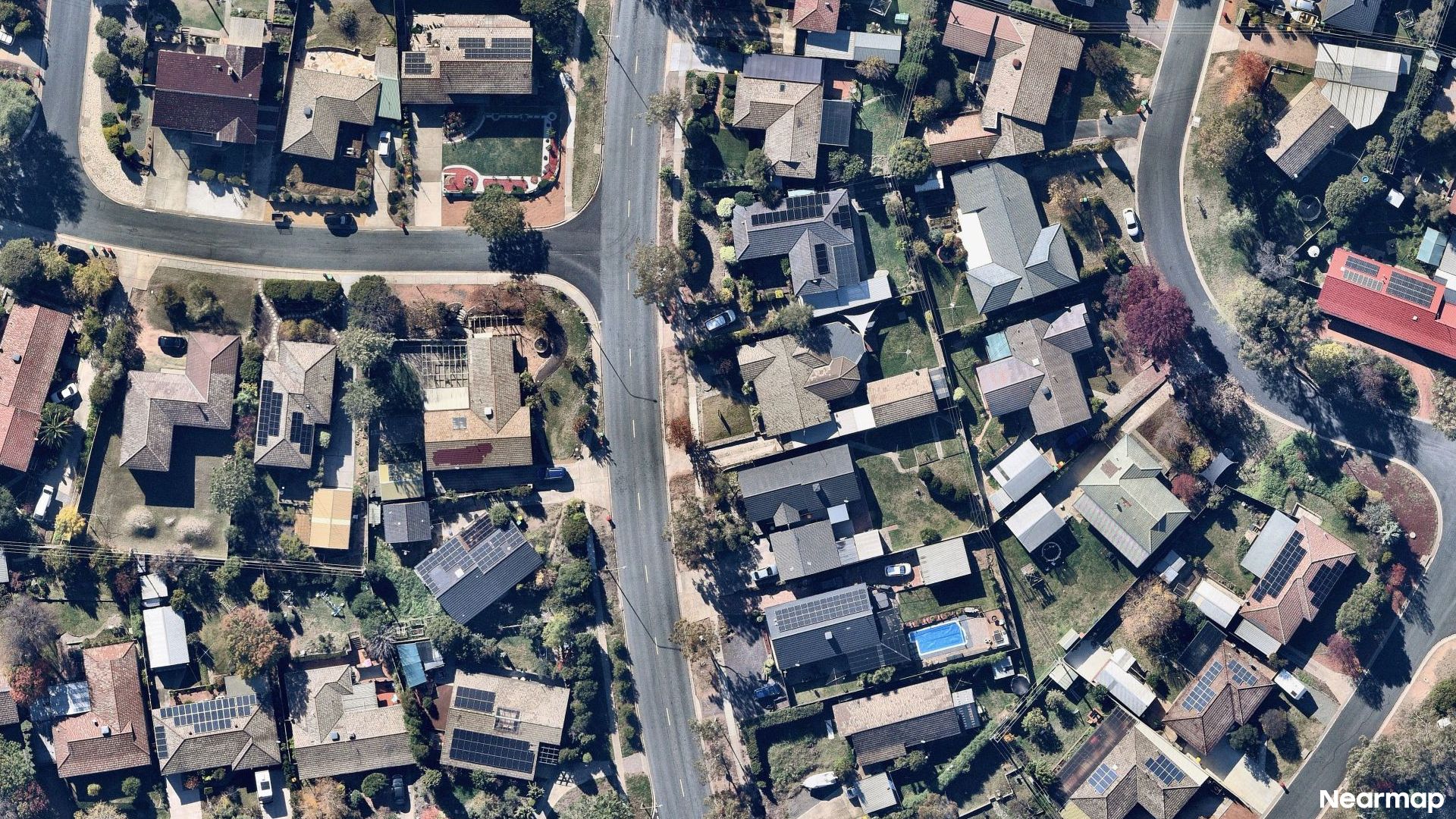 Vertical aerial view