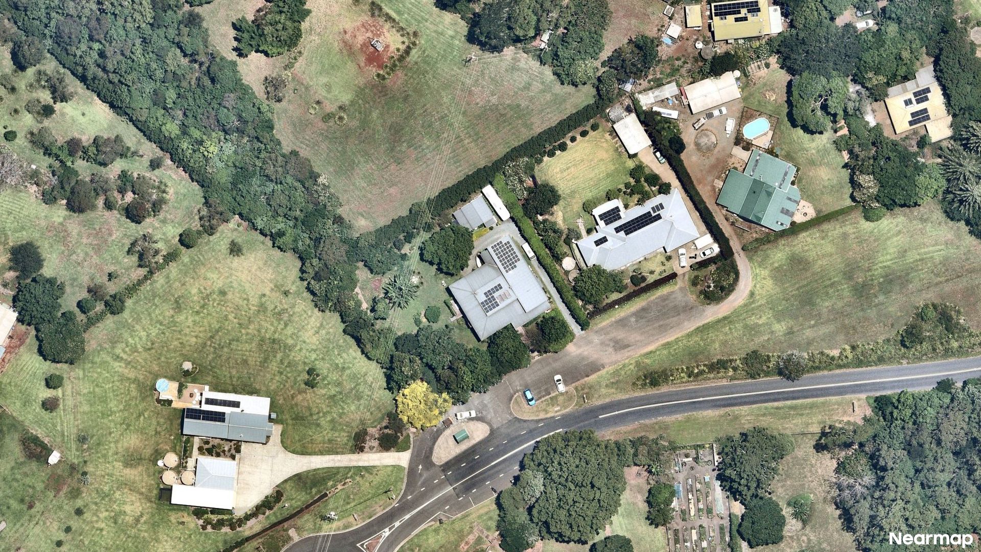 Vertical aerial view